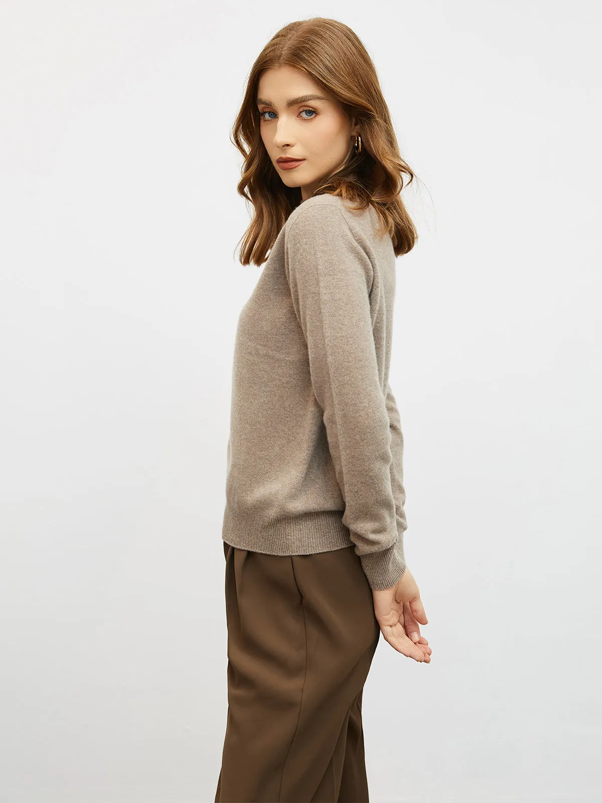 100% Merino Wool Mock Neck Sweater