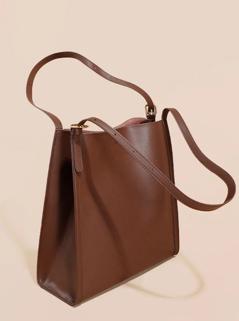 1950S Cowhide Tote Bag Single Shoulder Bag Armpit Bag