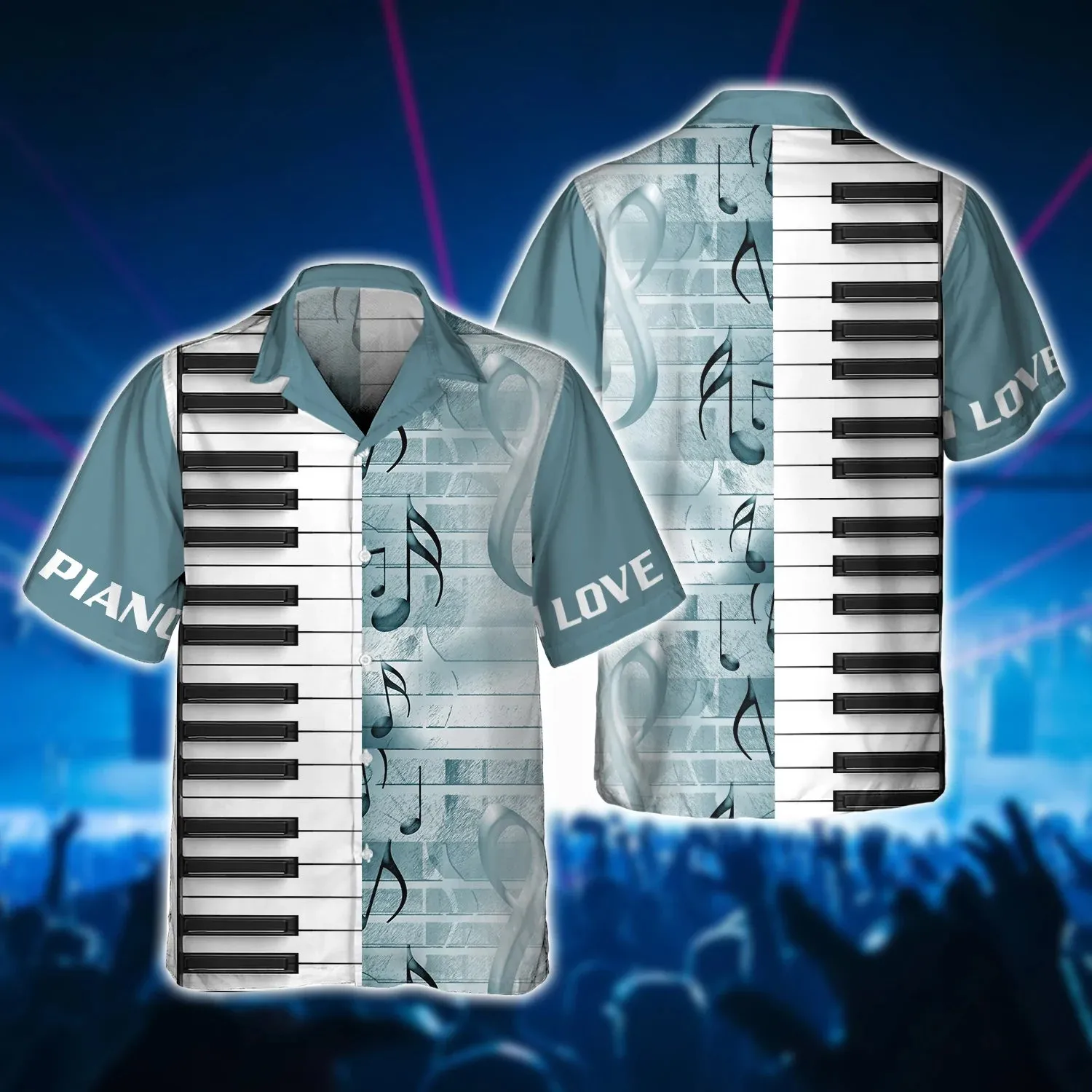 3D All Over Print Piano T Shirt, I Love Piano 3D Hoodie Shirts, Gift For Guitar Men Woman