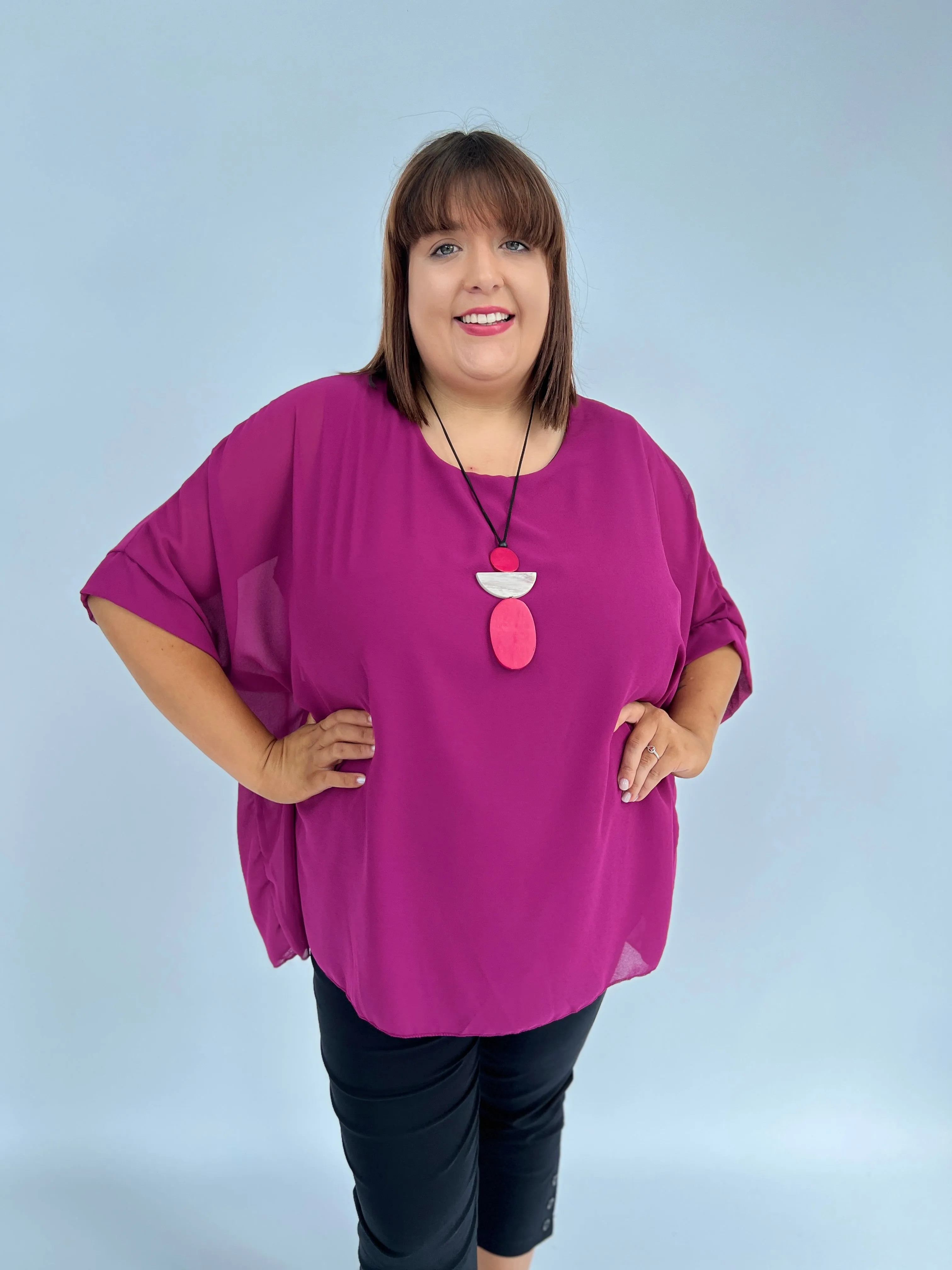 Alice Blouse in Magenta