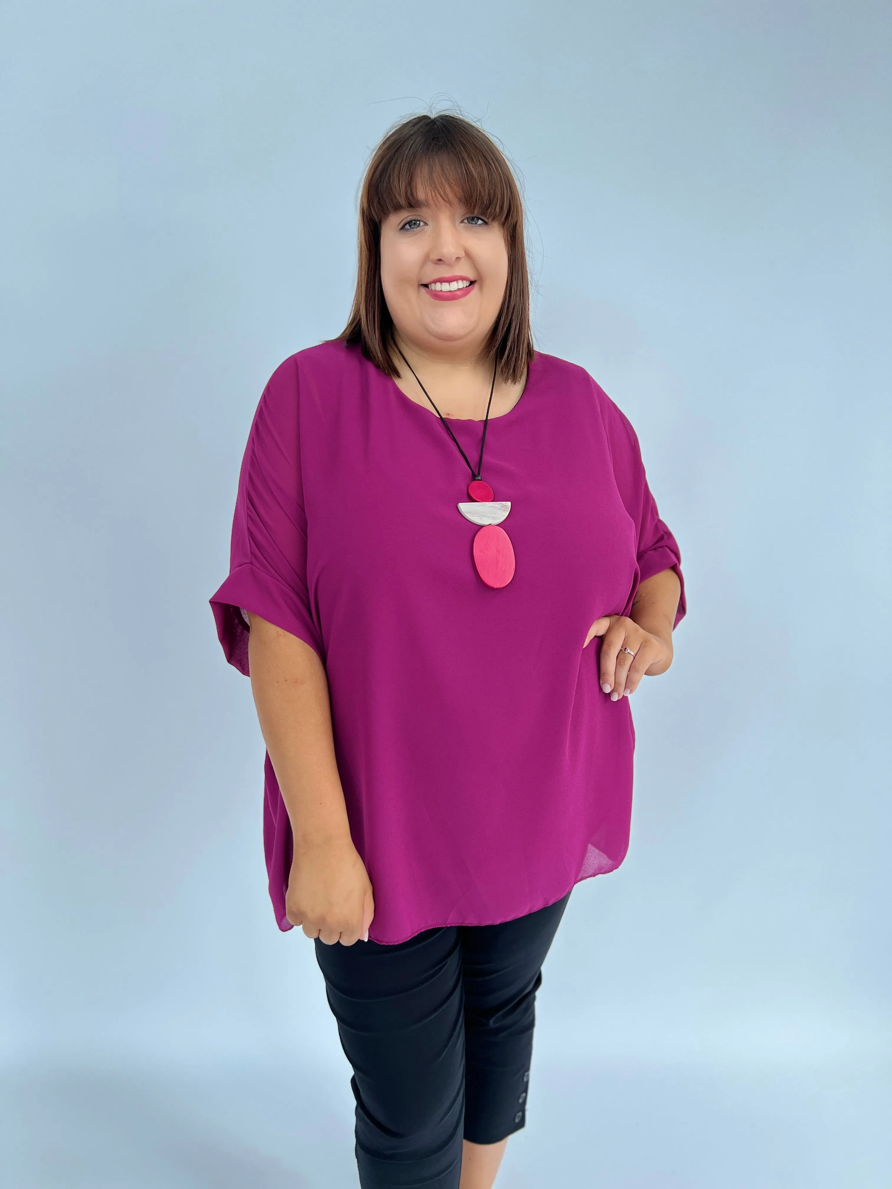 Alice Blouse in Magenta