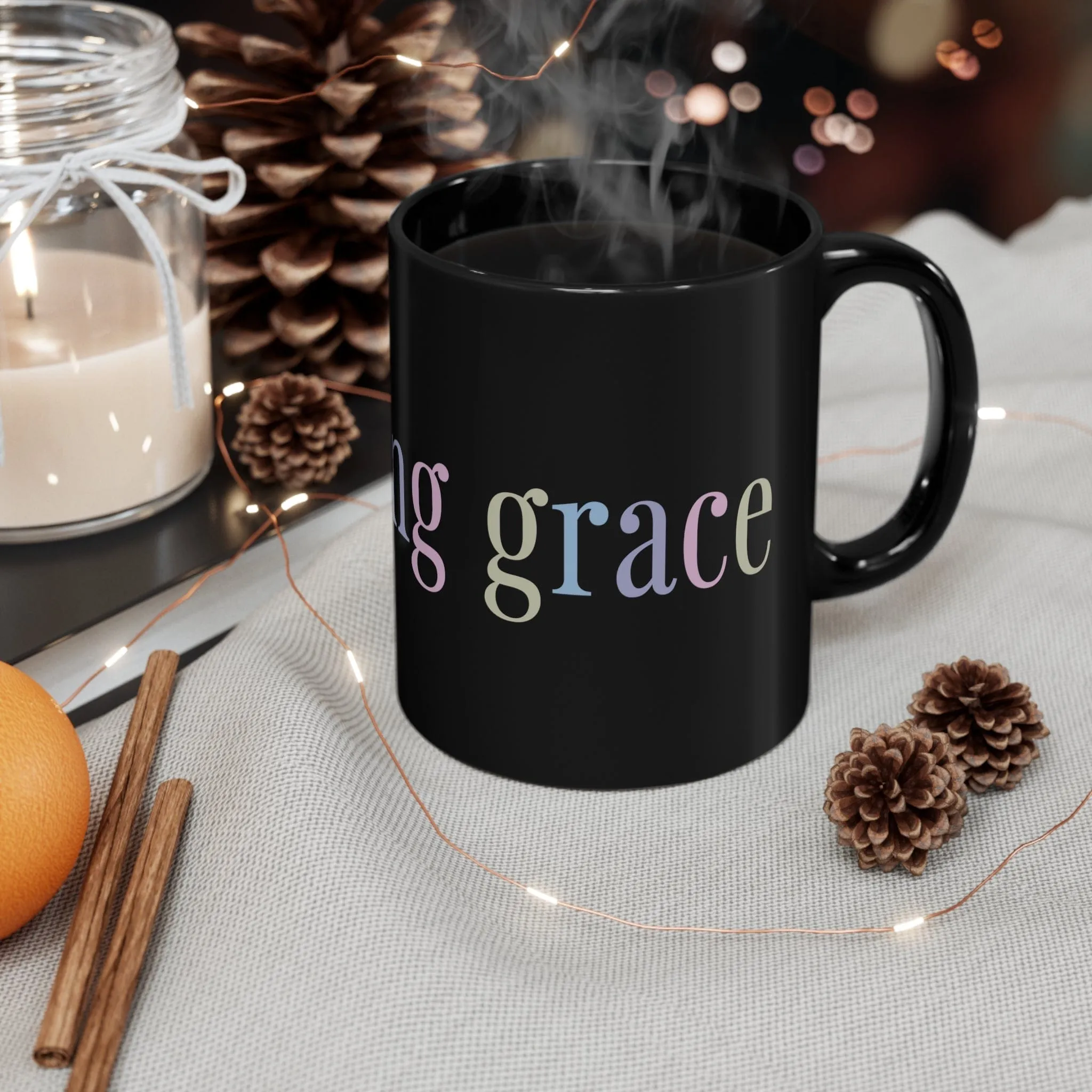 Amazing Grace 11oz Black Mug