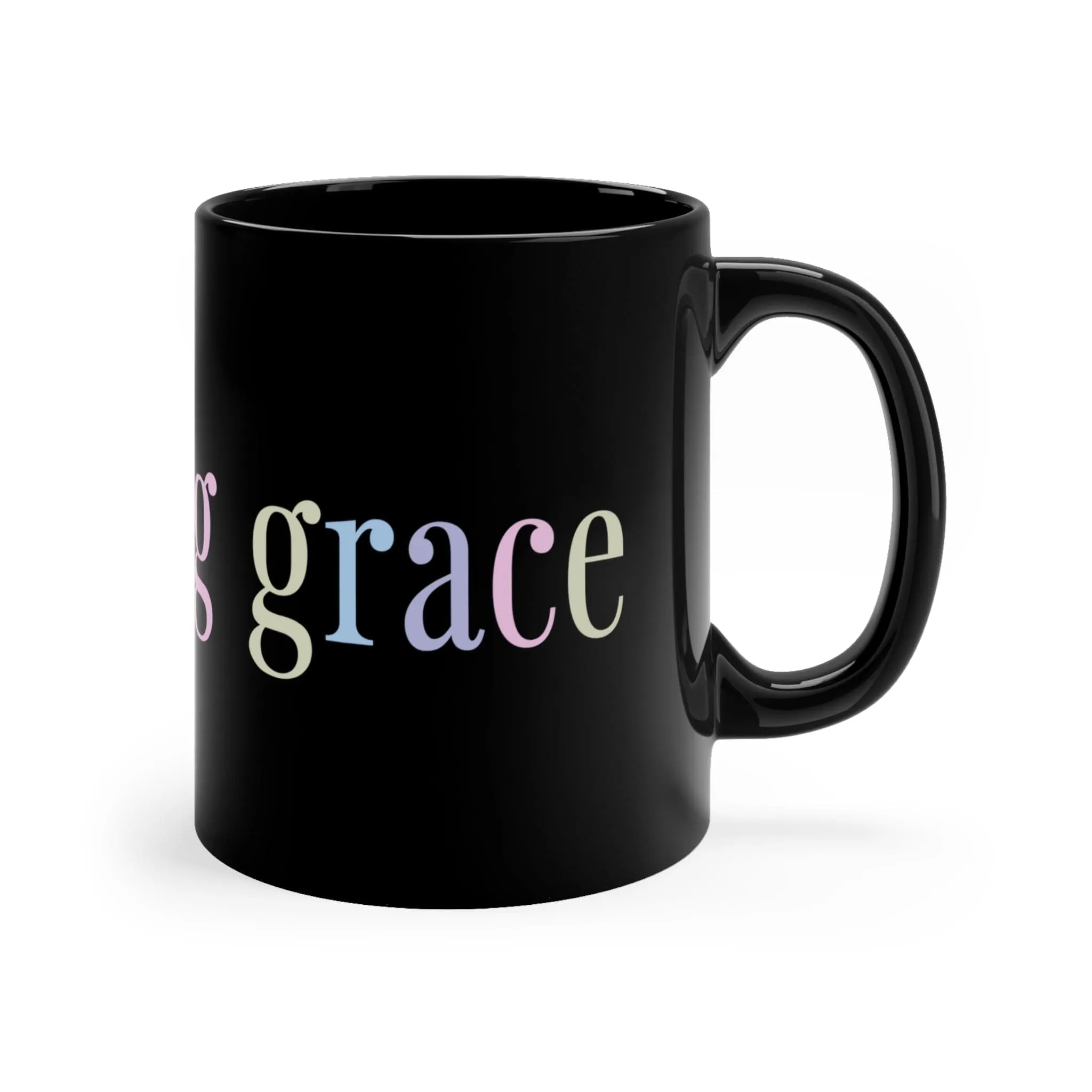 Amazing Grace 11oz Black Mug