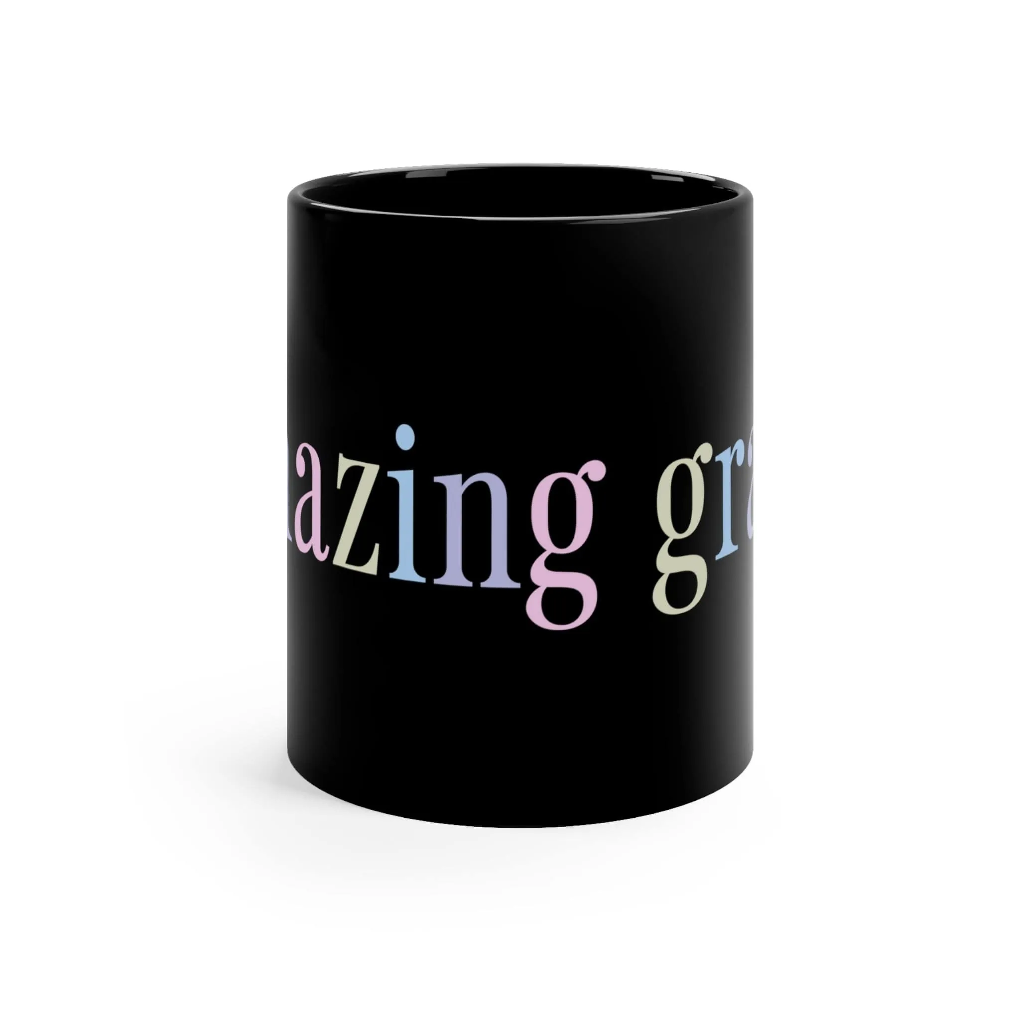 Amazing Grace 11oz Black Mug