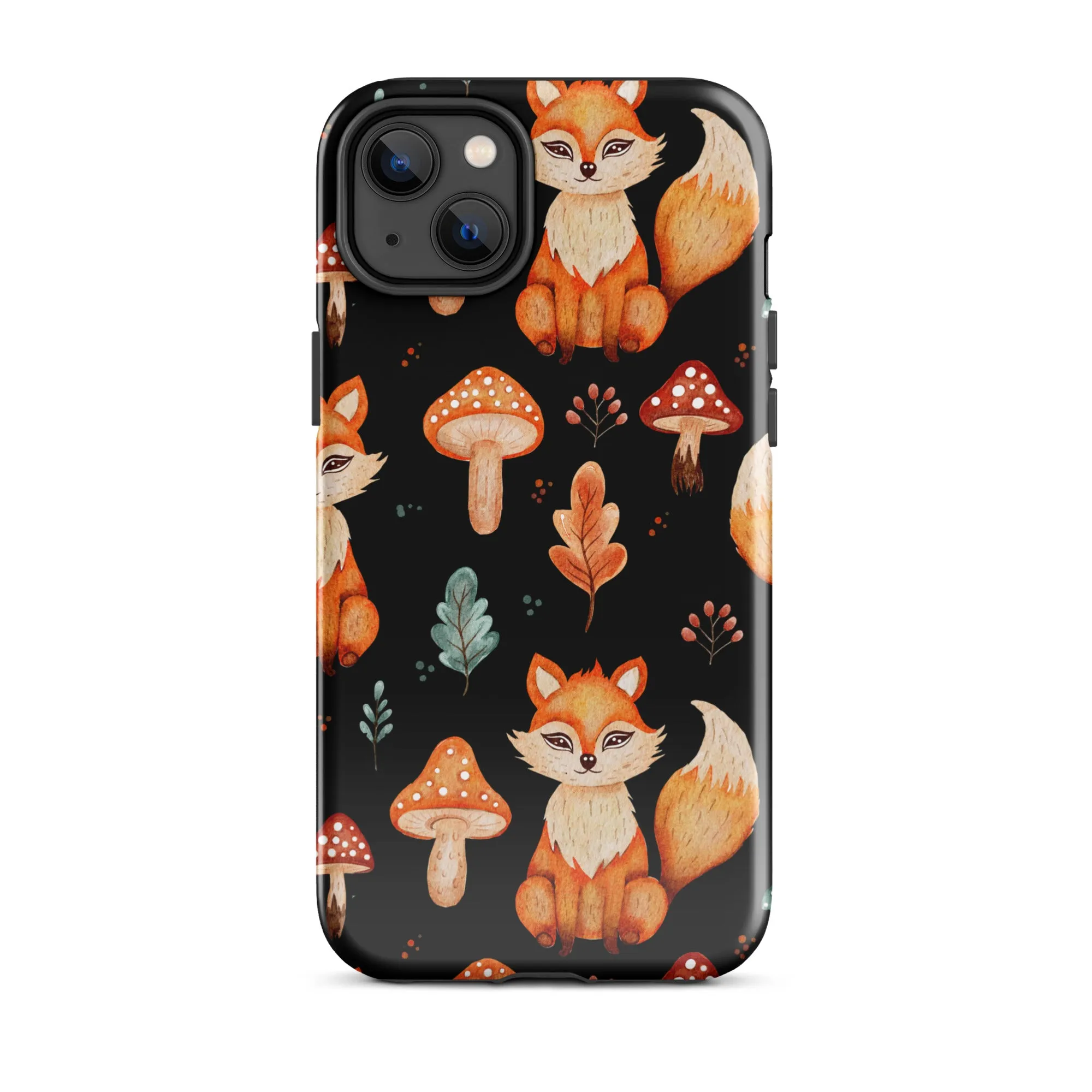 Autumn Fox & Mushroom Premium iphone Case