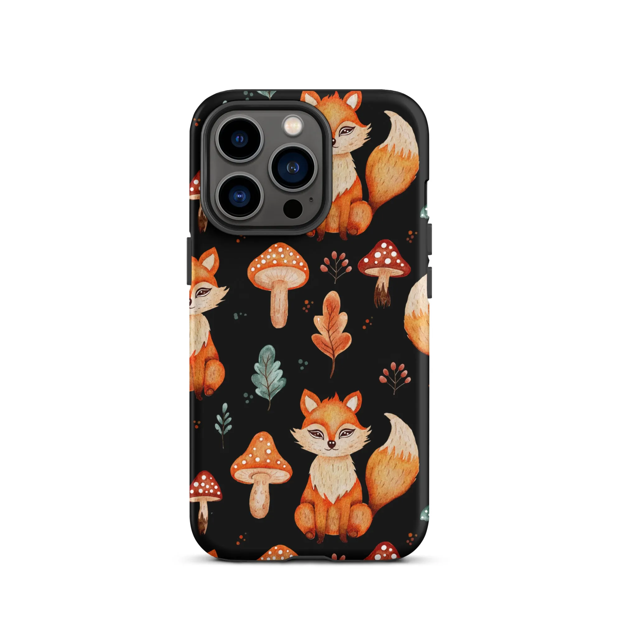 Autumn Fox & Mushroom Premium iphone Case