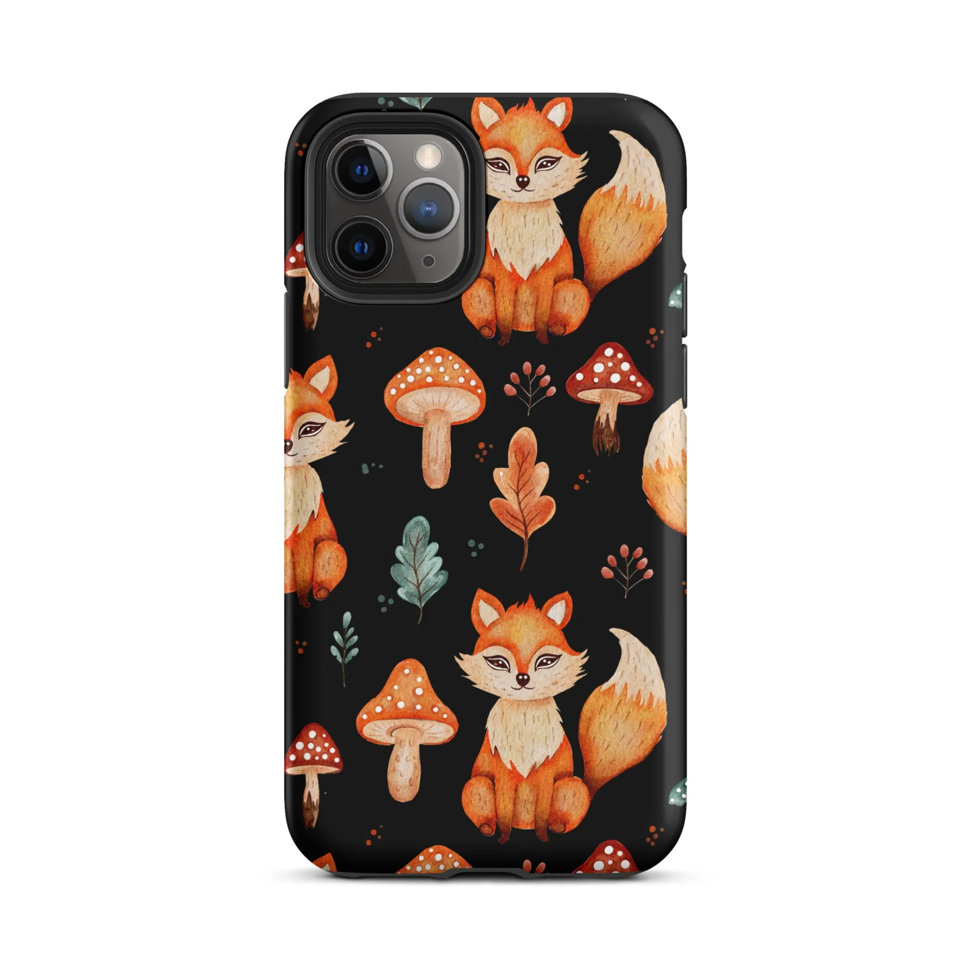 Autumn Fox & Mushroom Premium iphone Case