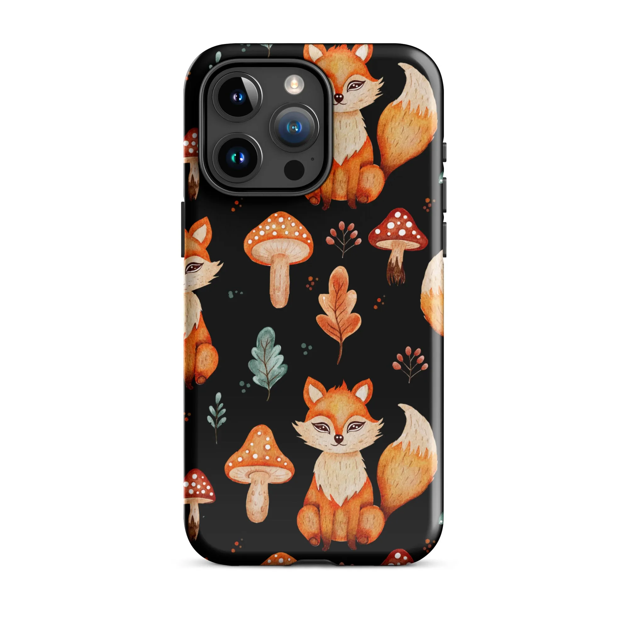 Autumn Fox & Mushroom Premium iphone Case