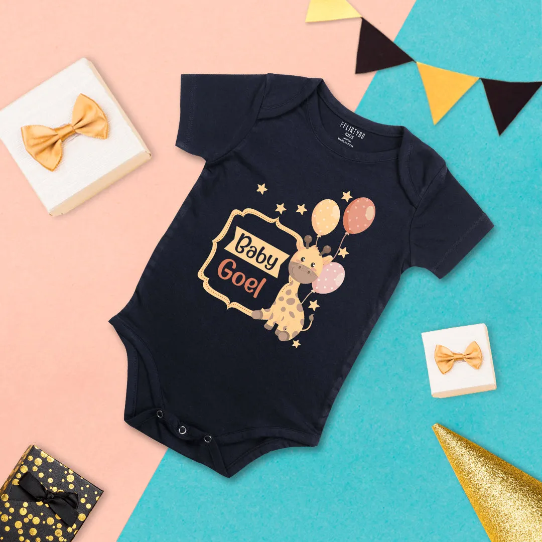 Baby Custom Surname Baby Romper | Onesies With Character