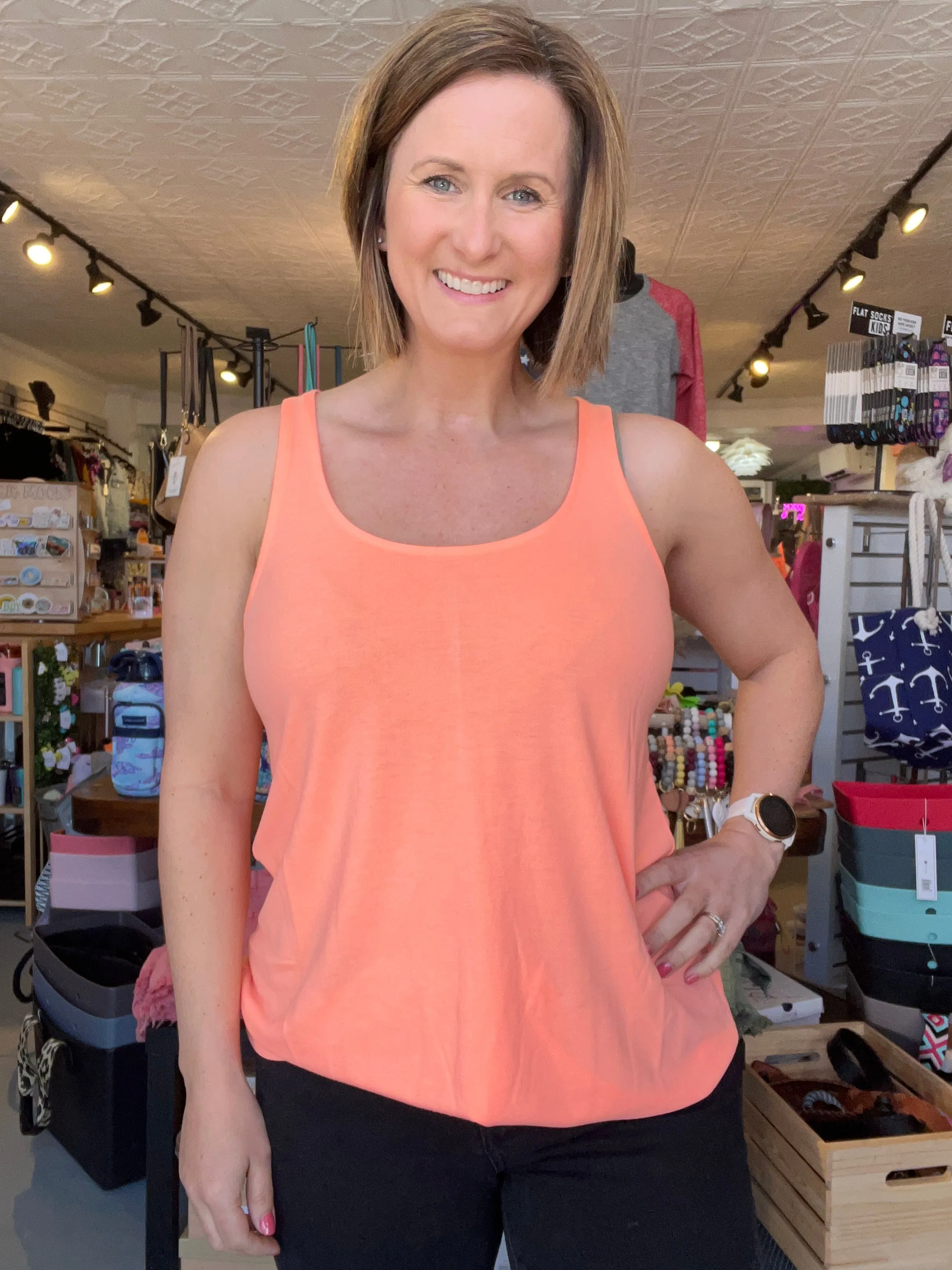 Beach Days Tank Summer Orange