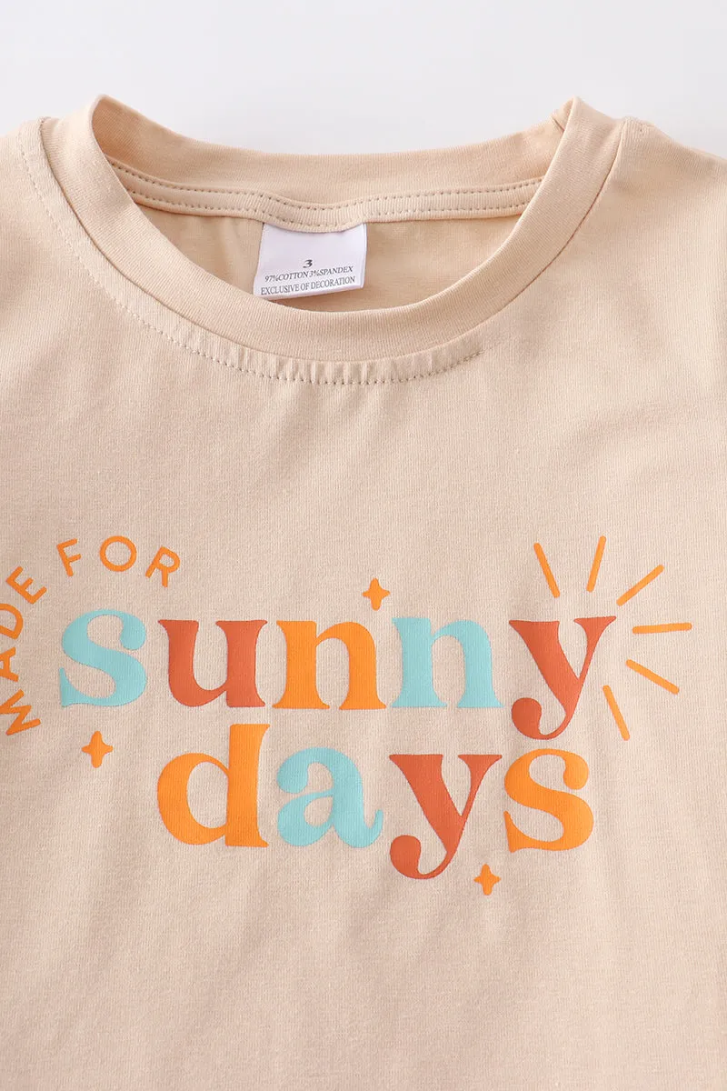 Beige "sunny days" top mommy&me