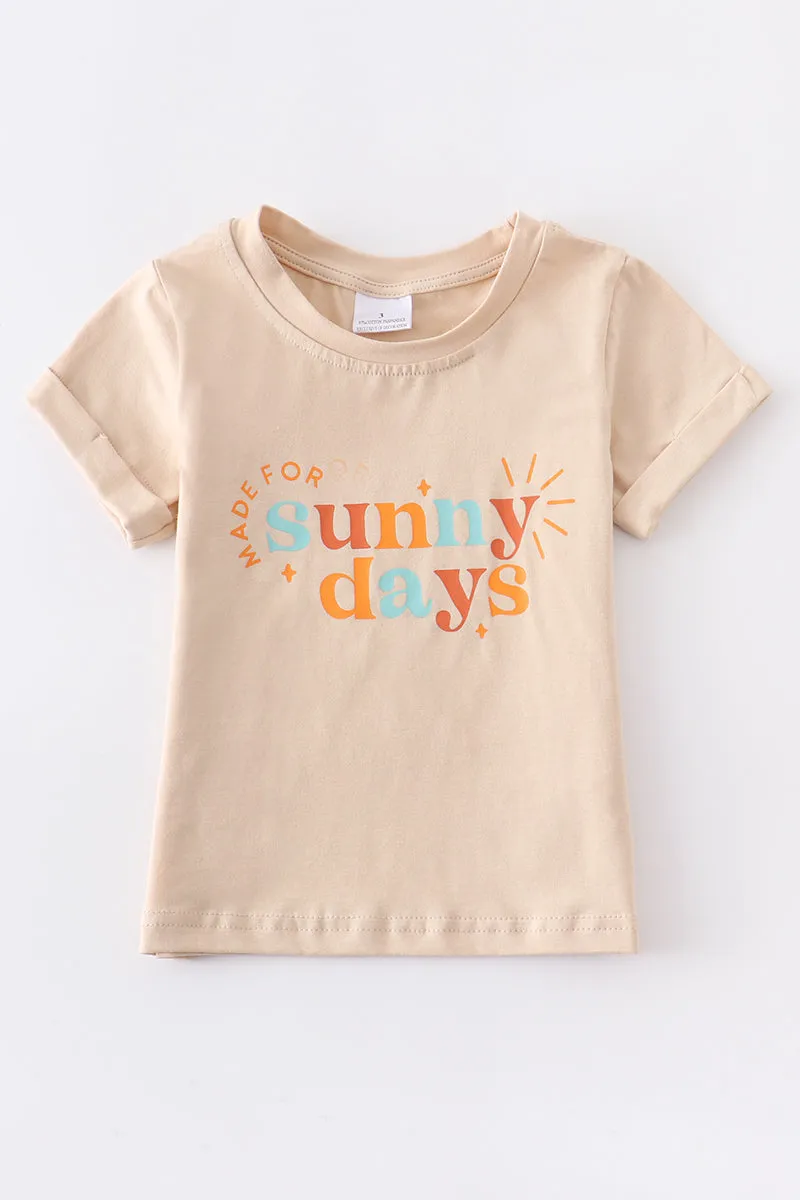 Beige "sunny days" top mommy&me