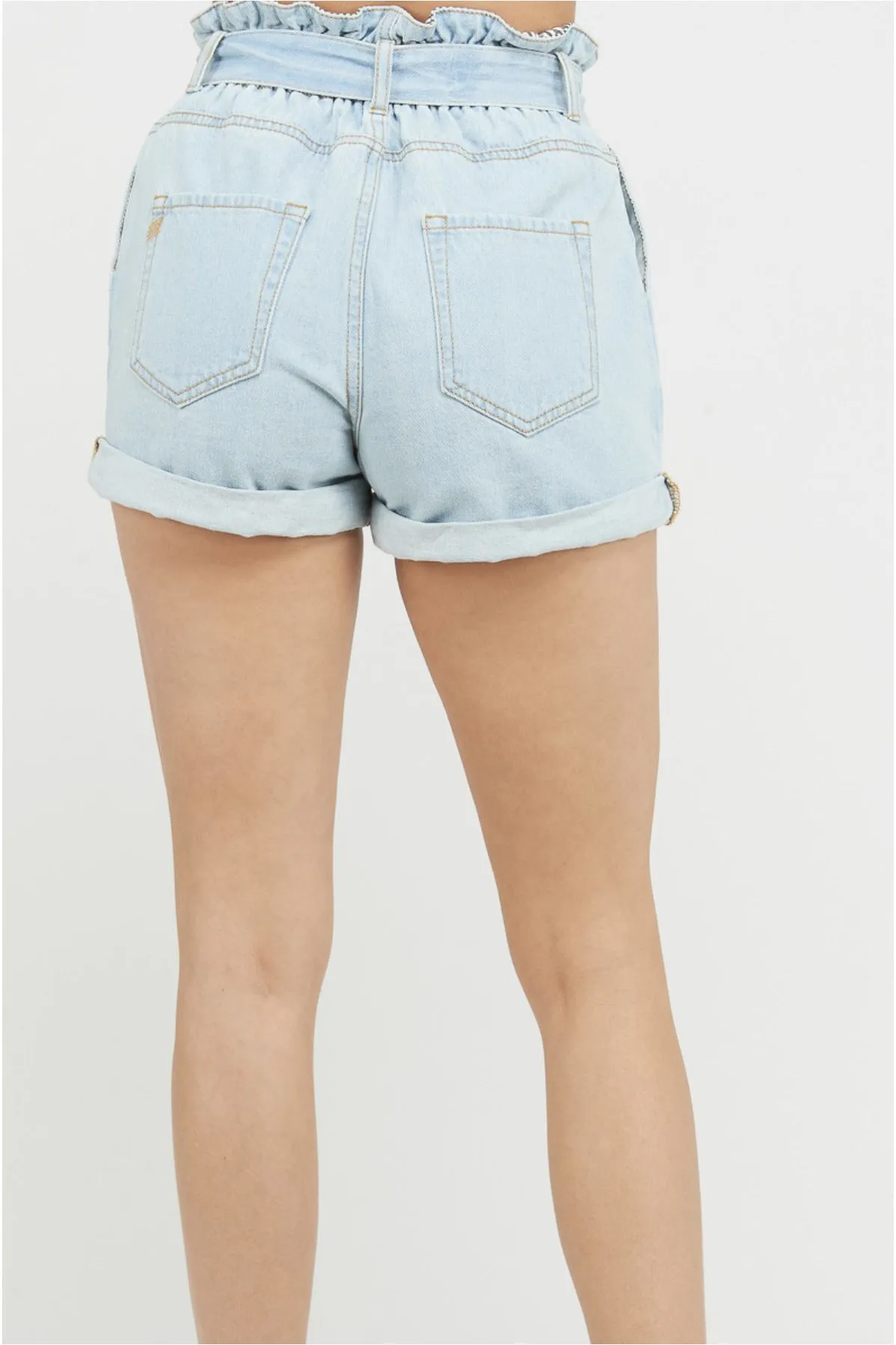 Belted PaperBag Shorts