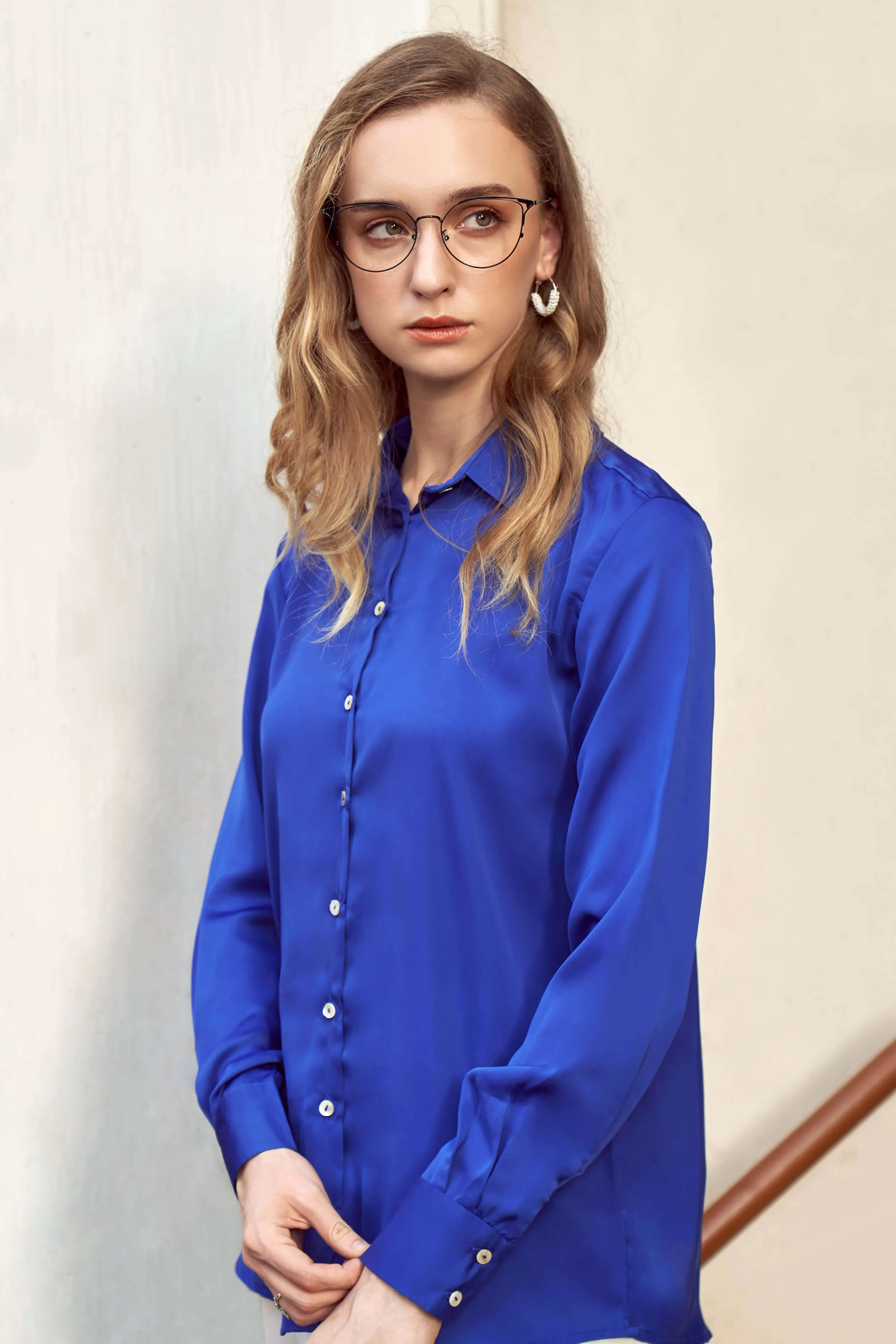 Blue Regular Fit Casual Shirt