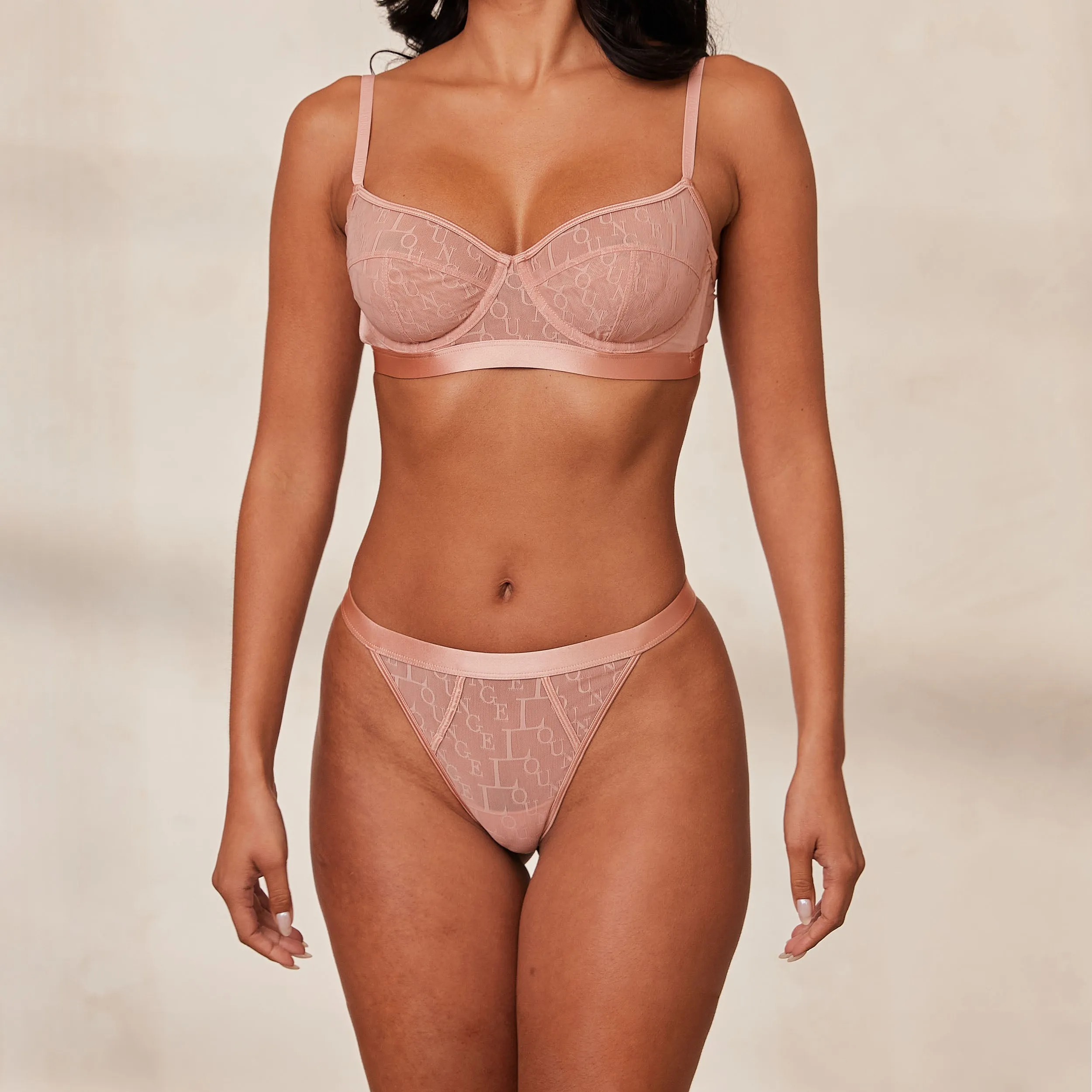 Chic Balcony Bra  - Pink