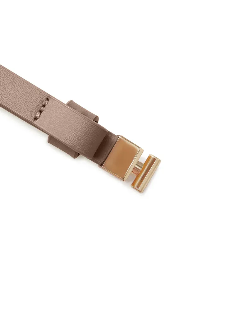 Chic Thin Leather Belt