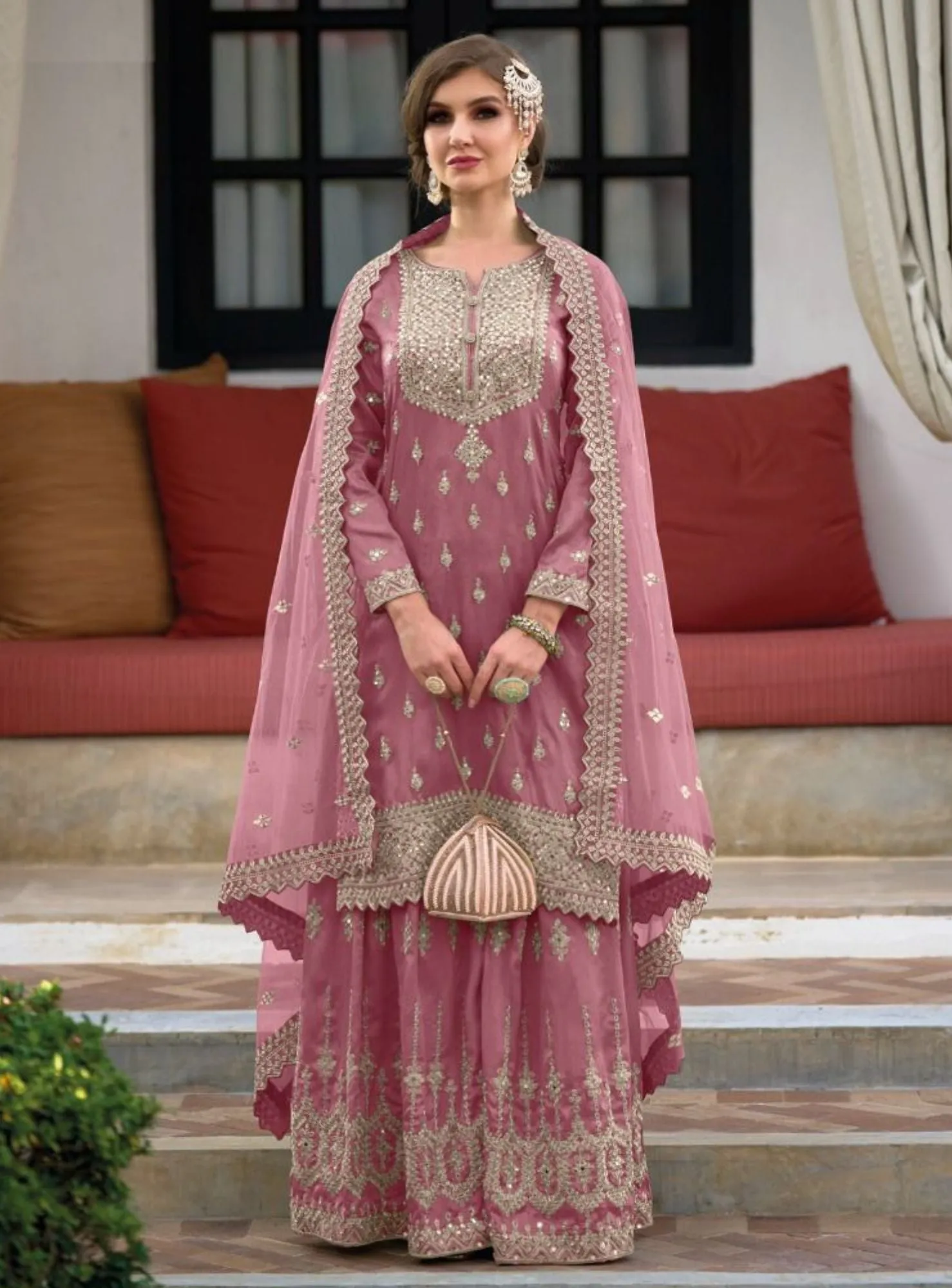 Classy & Elegant Anarkali Set - RENT