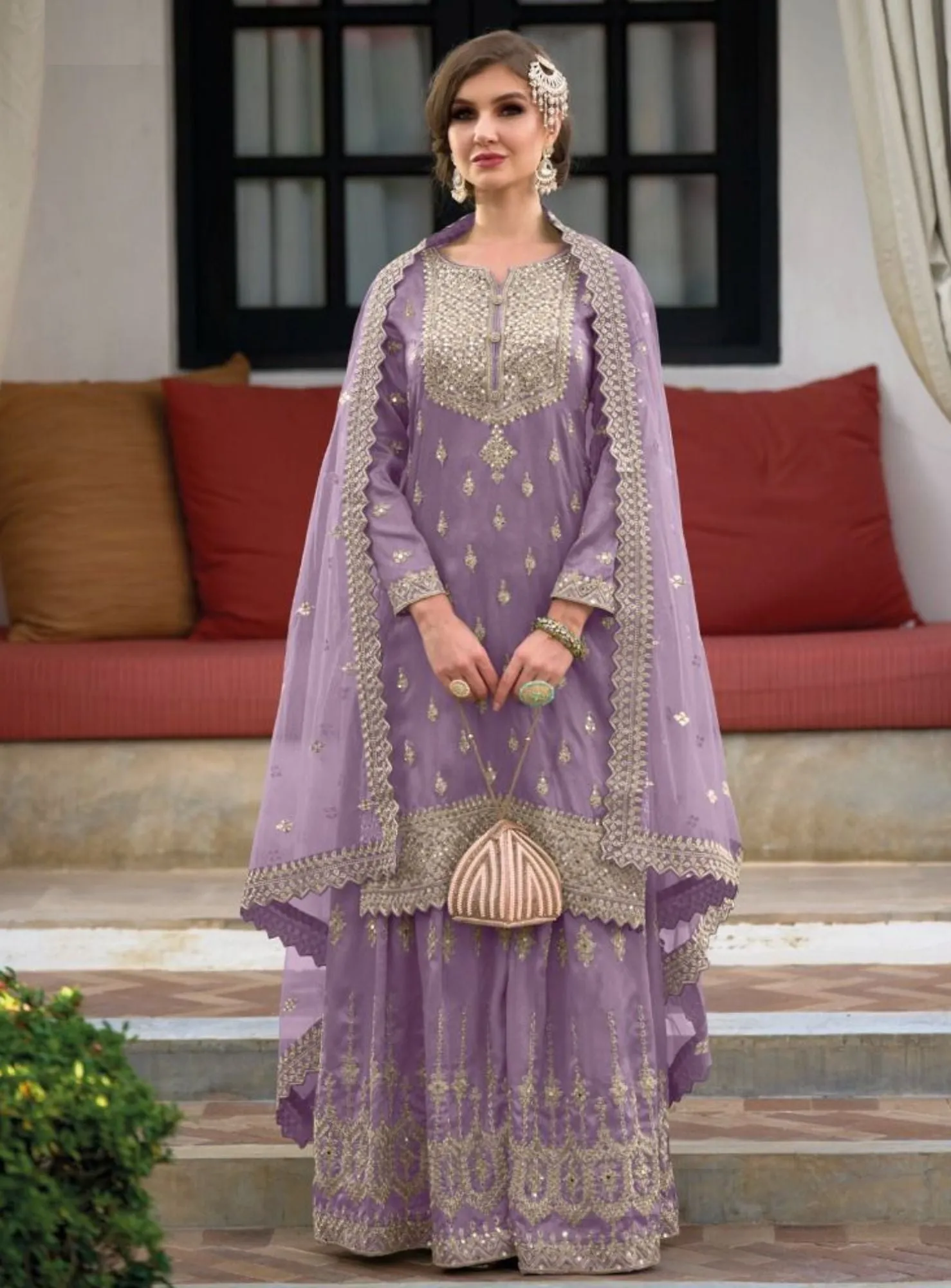 Classy & Elegant Anarkali Set - RENT