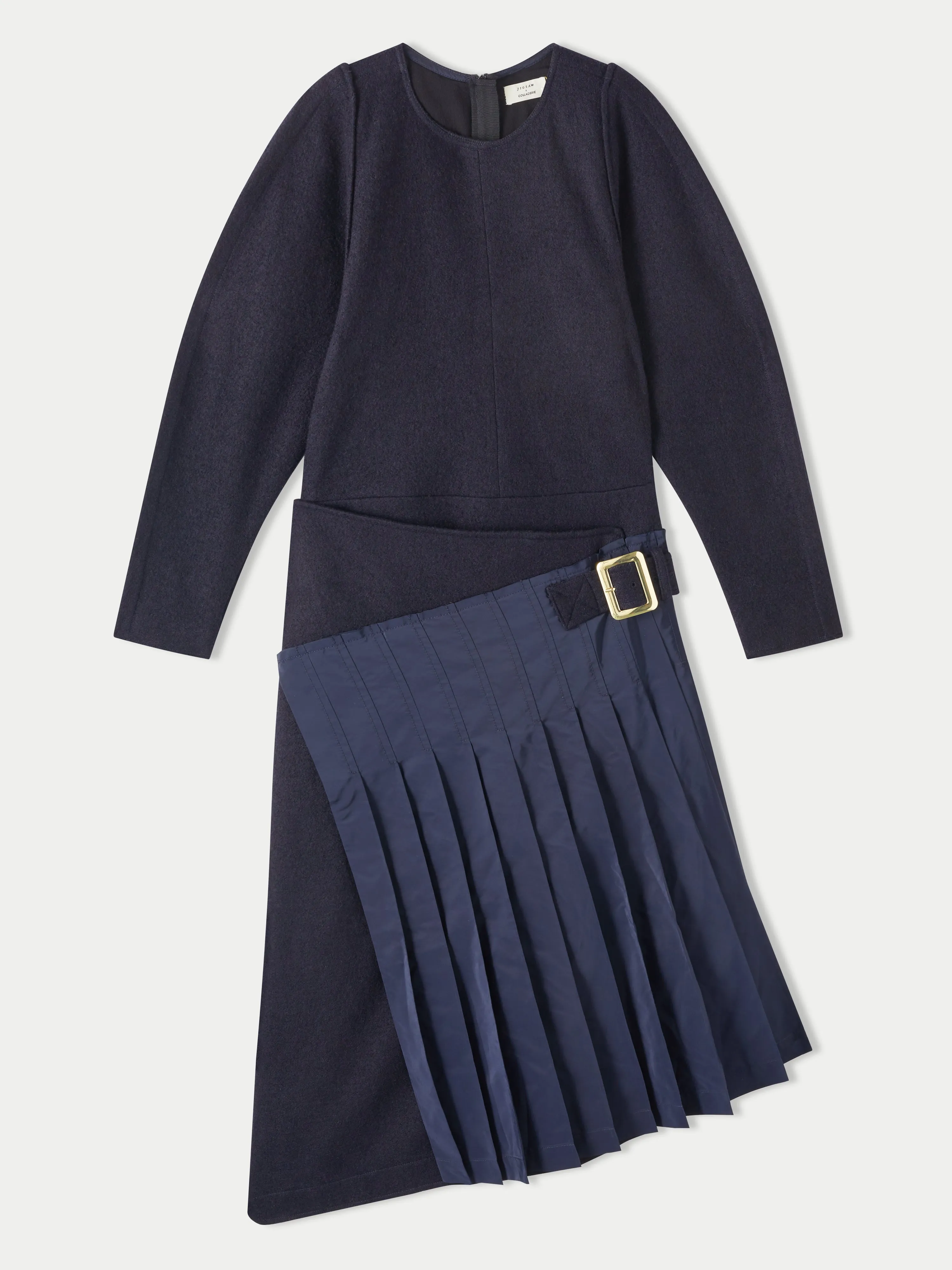 Collagerie Pleated Kilt Dress | Navy