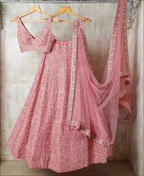 ELEGANT-PINK-DESIGNER-GEROGETTE-LEHENGA-CHOLI