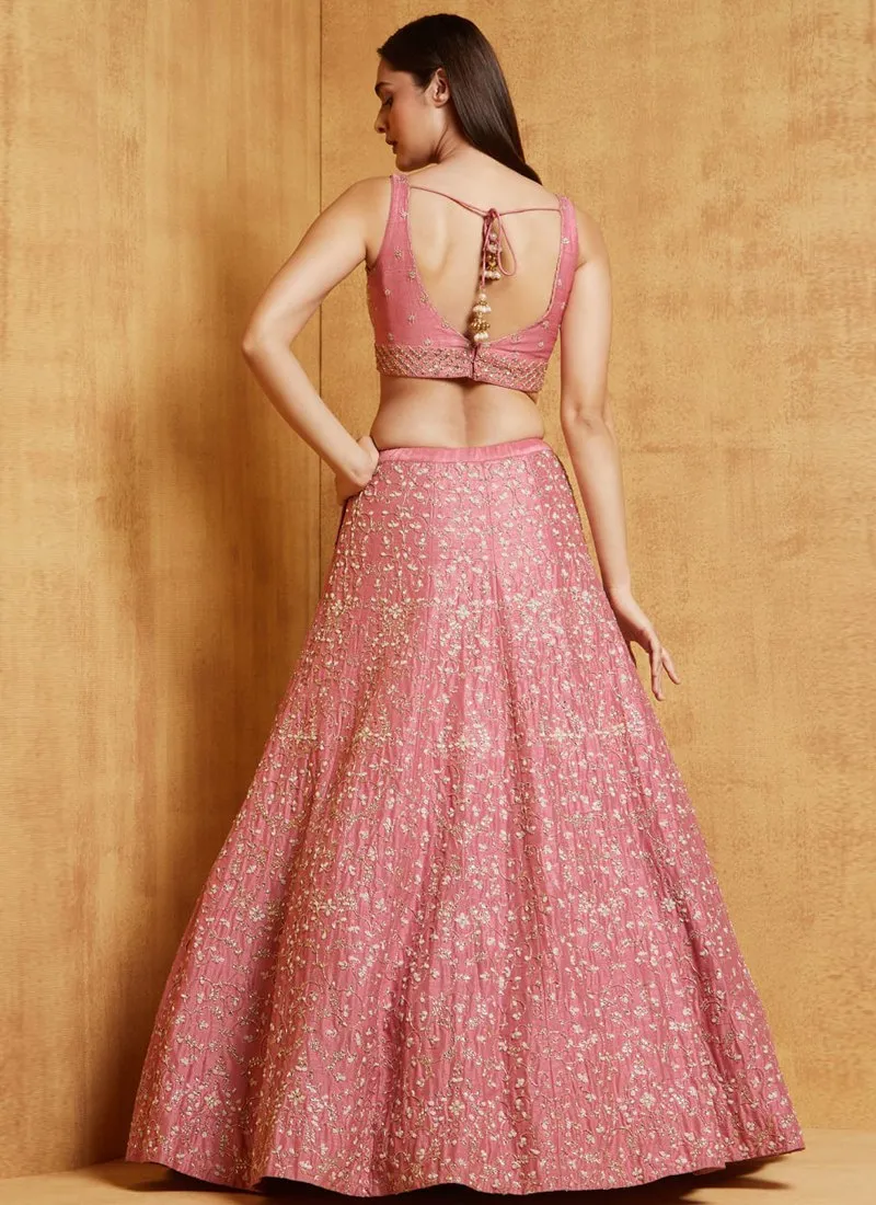 ELEGANT-PINK-DESIGNER-GEROGETTE-LEHENGA-CHOLI