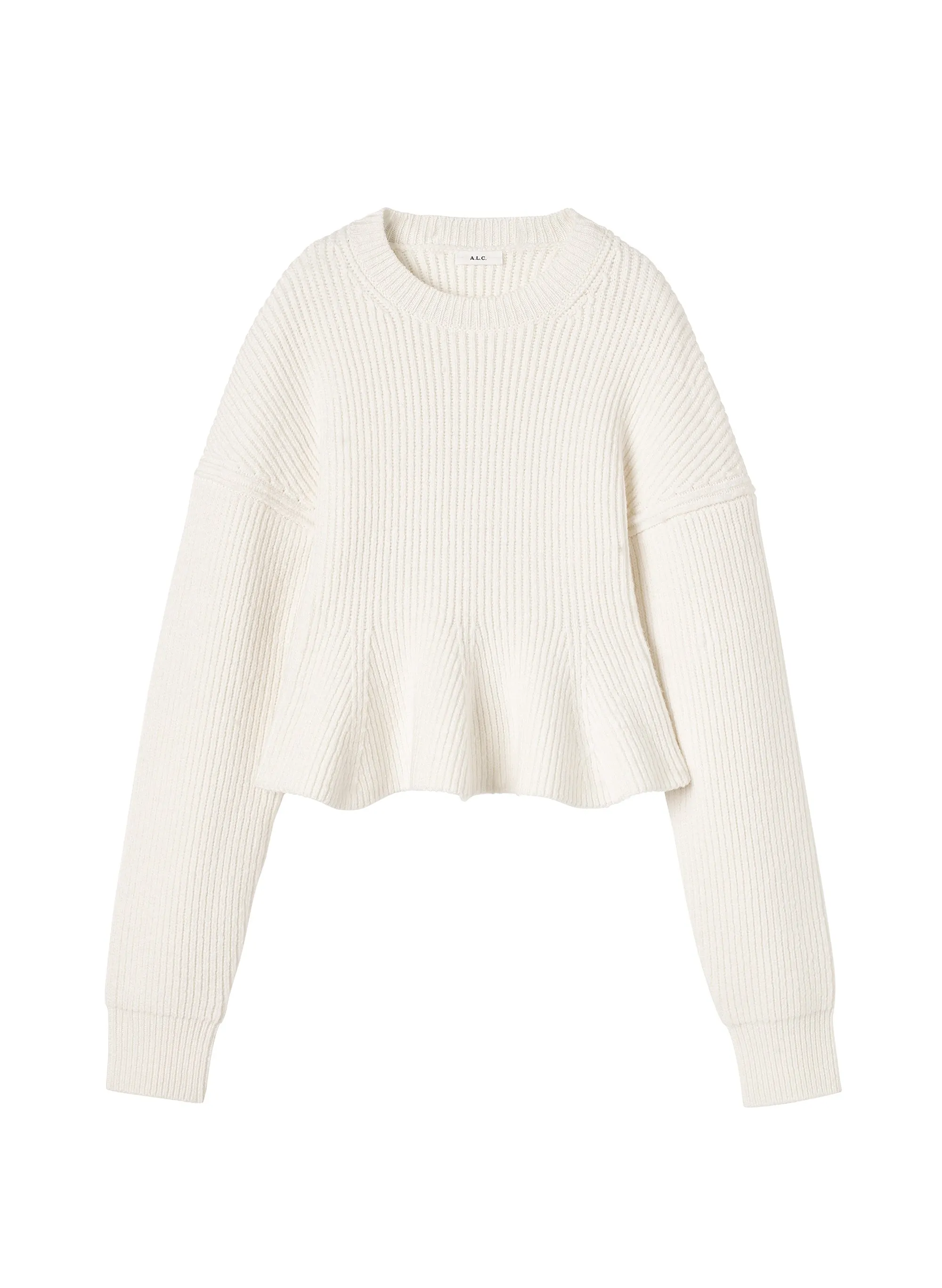 Eliza Peplum Wool Sweater