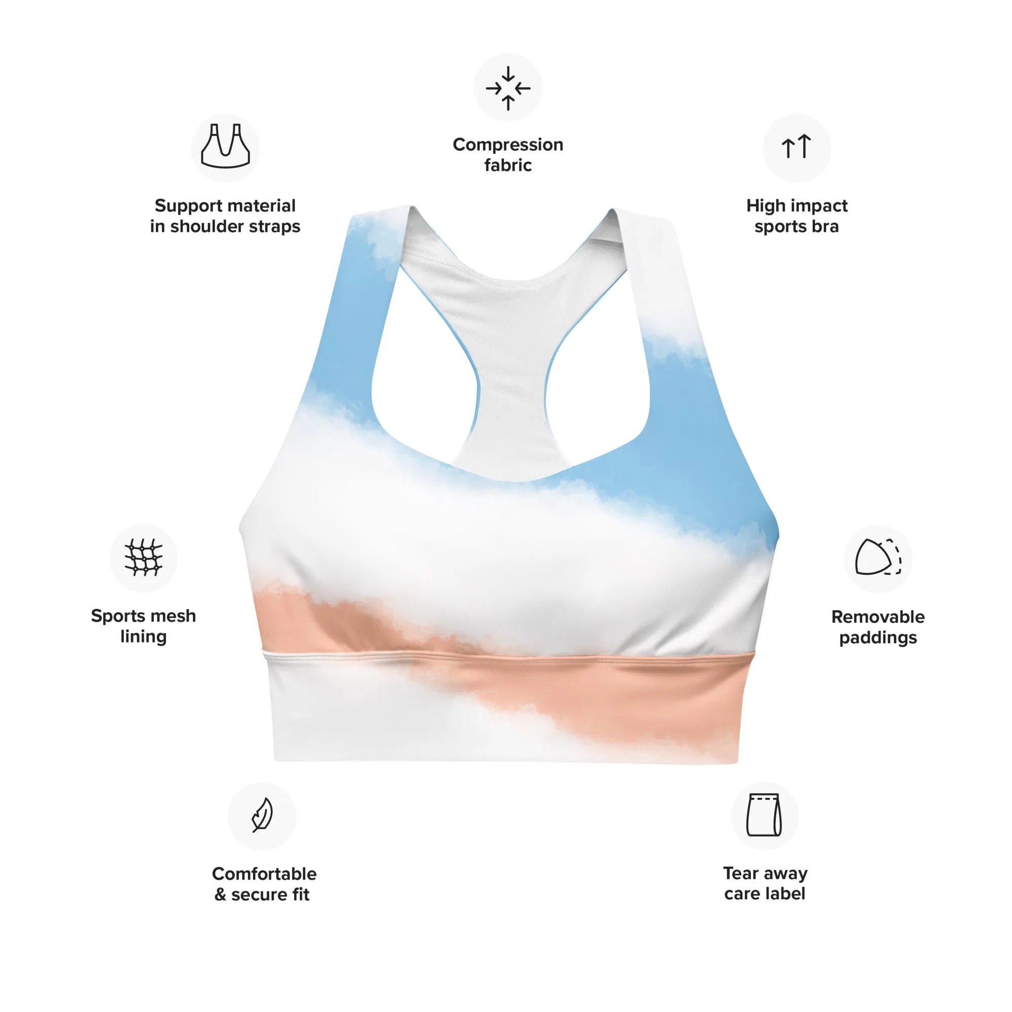 FlexiExtend Longline Sports Bra – Bo Splash