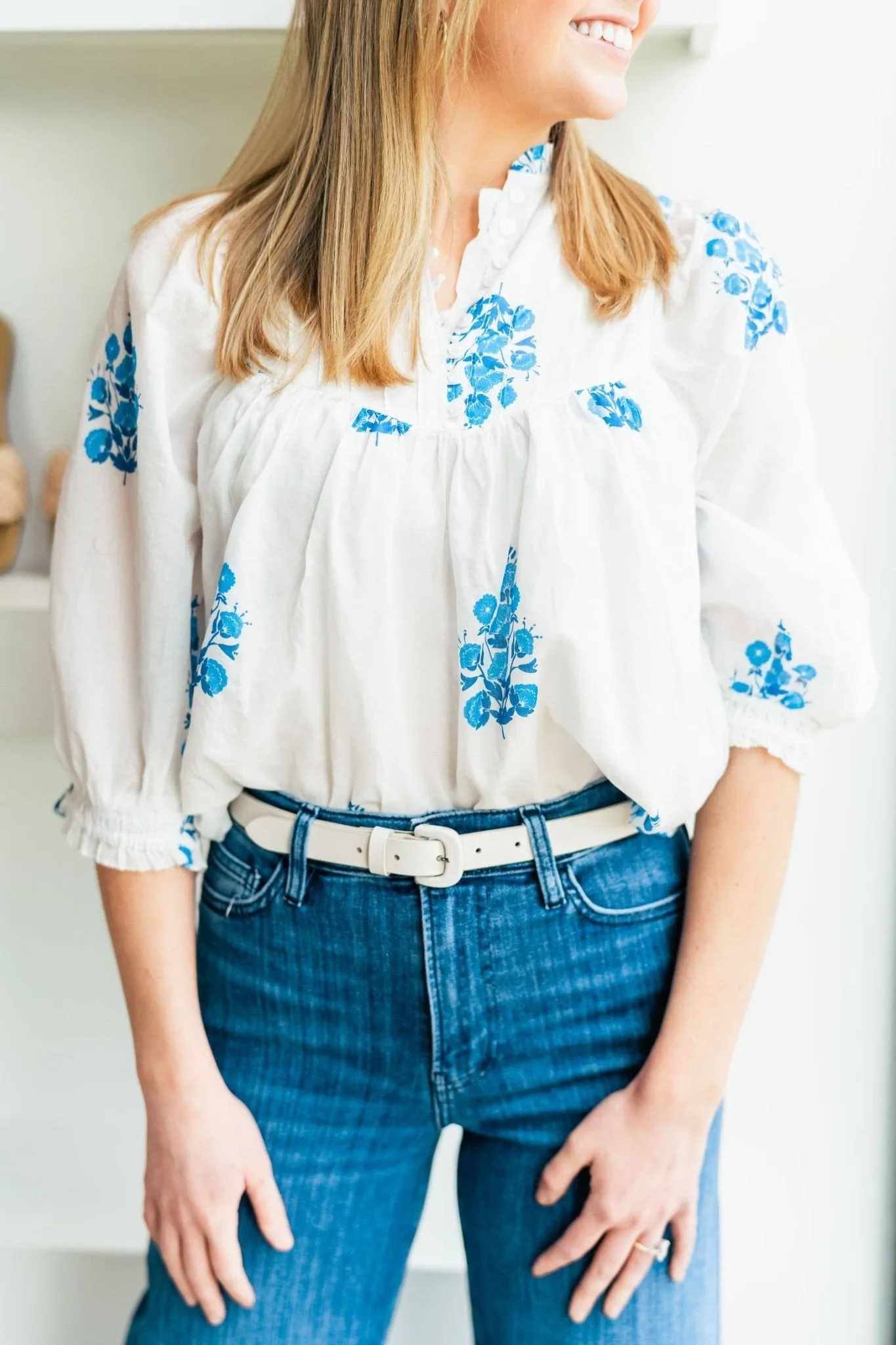 Floral Dahlia Top