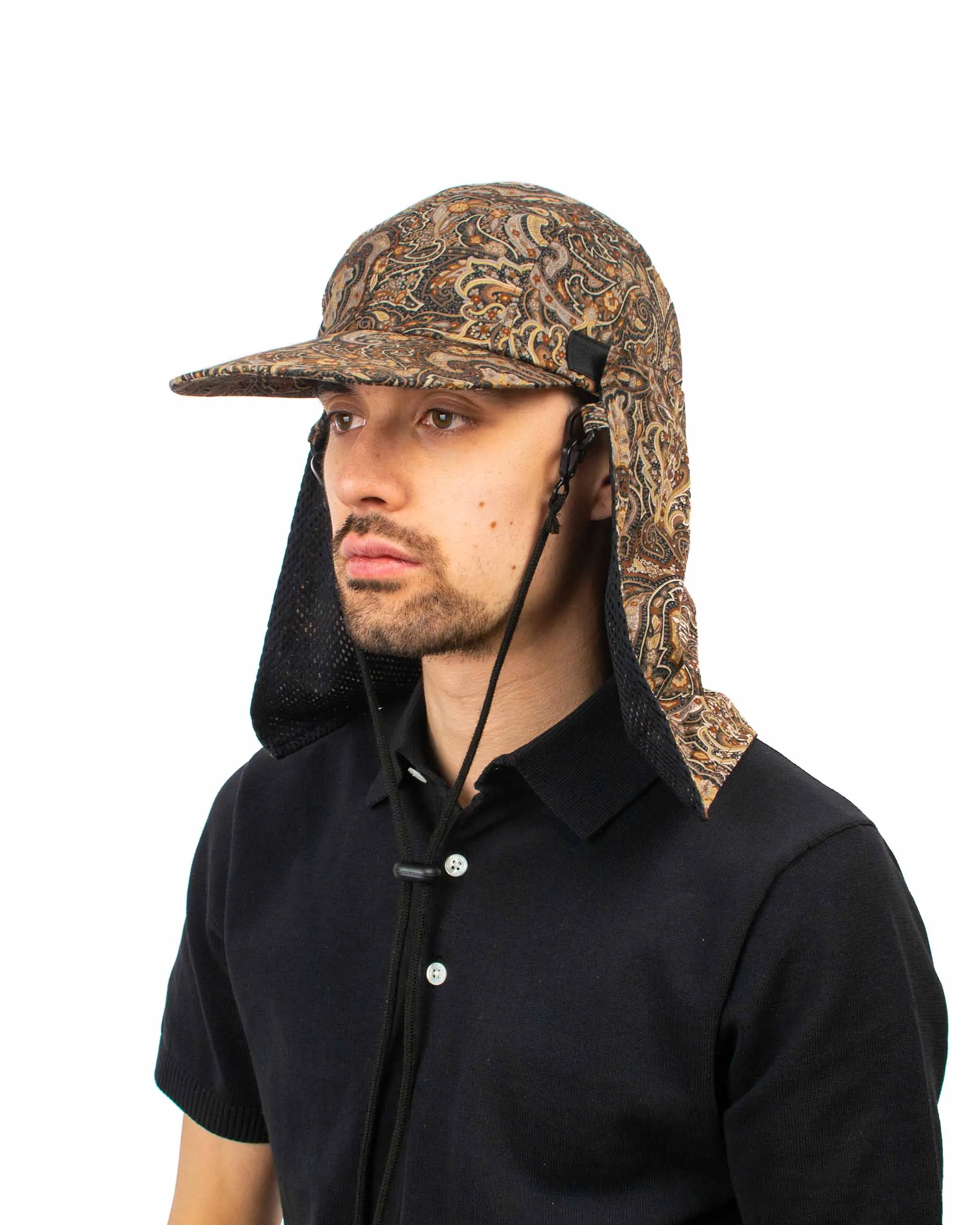 Found Feather Awning Cap (Packable) Paisley Brown