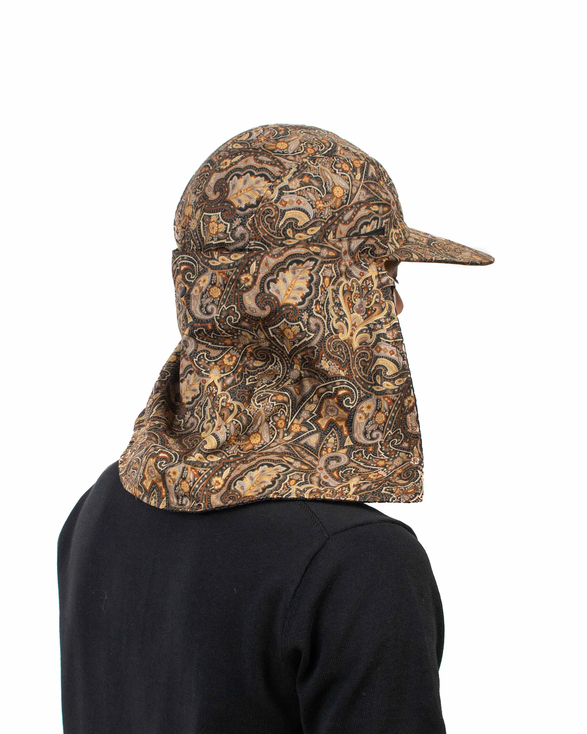 Found Feather Awning Cap (Packable) Paisley Brown