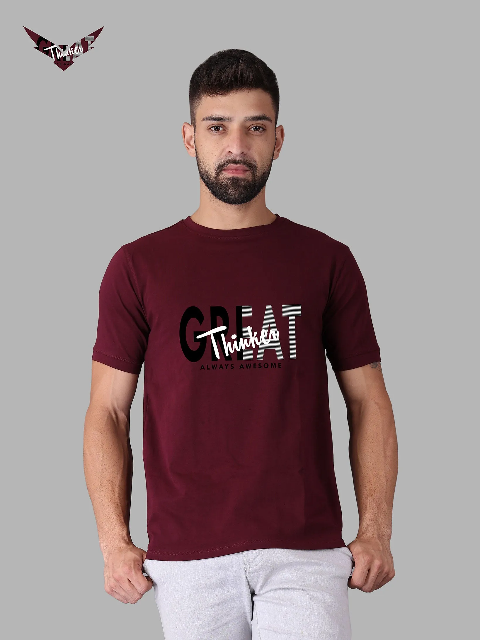 Great Thinker Crew Neck T-shirt