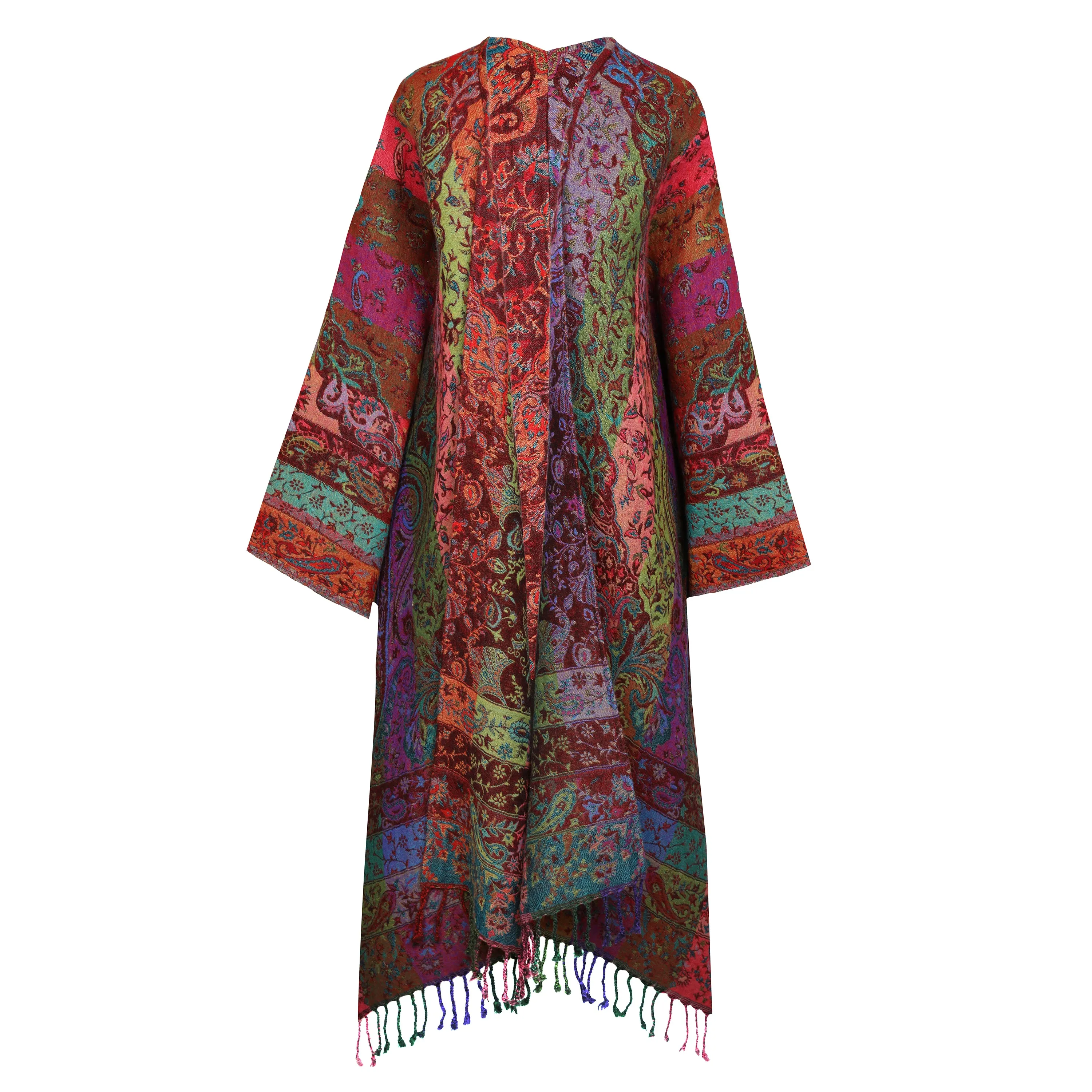 Joseph's Multicolour Boiled Wool Kimono Coat