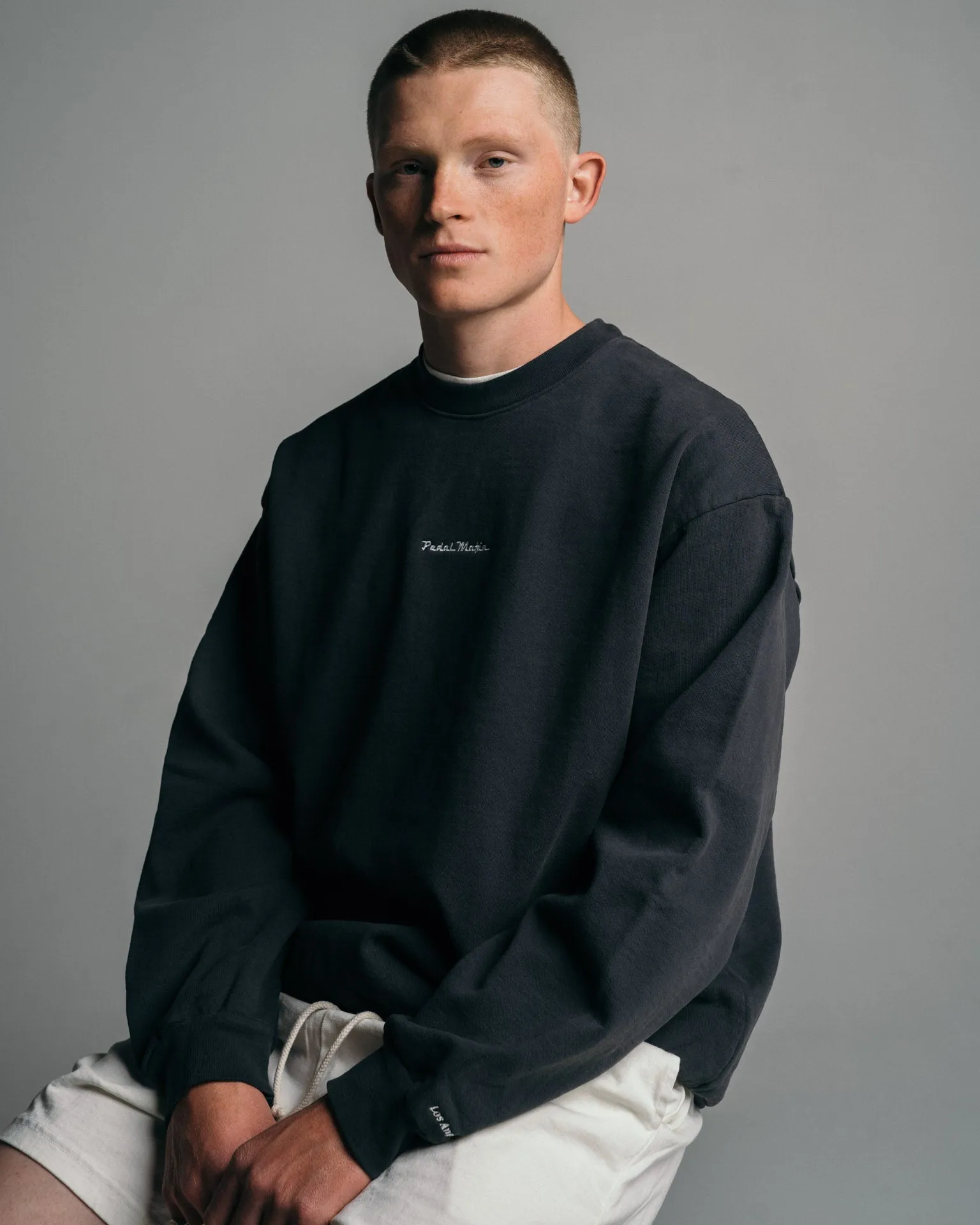 LA Heavy Fleece Crewneck - Steel