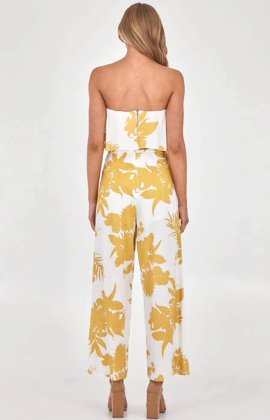 Leanna Set Pant - Mustard Print