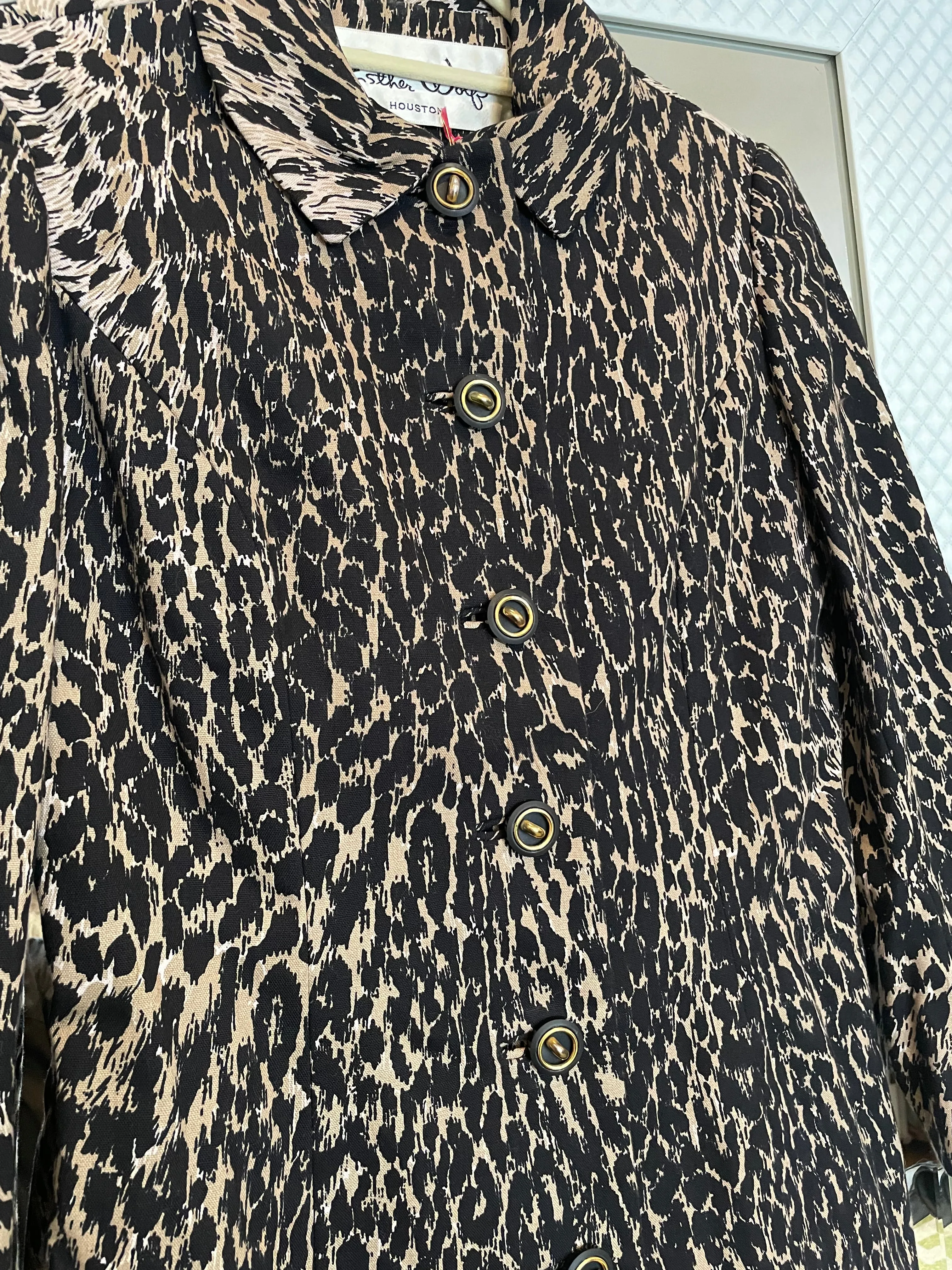 Leopard Print Cotton Suit