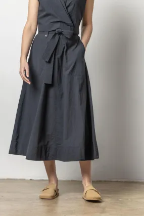 Long Belted Skirt | Black