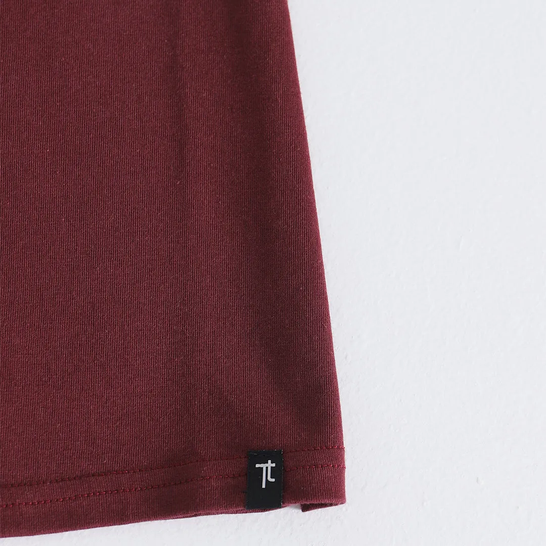 Maroon Kids Henley