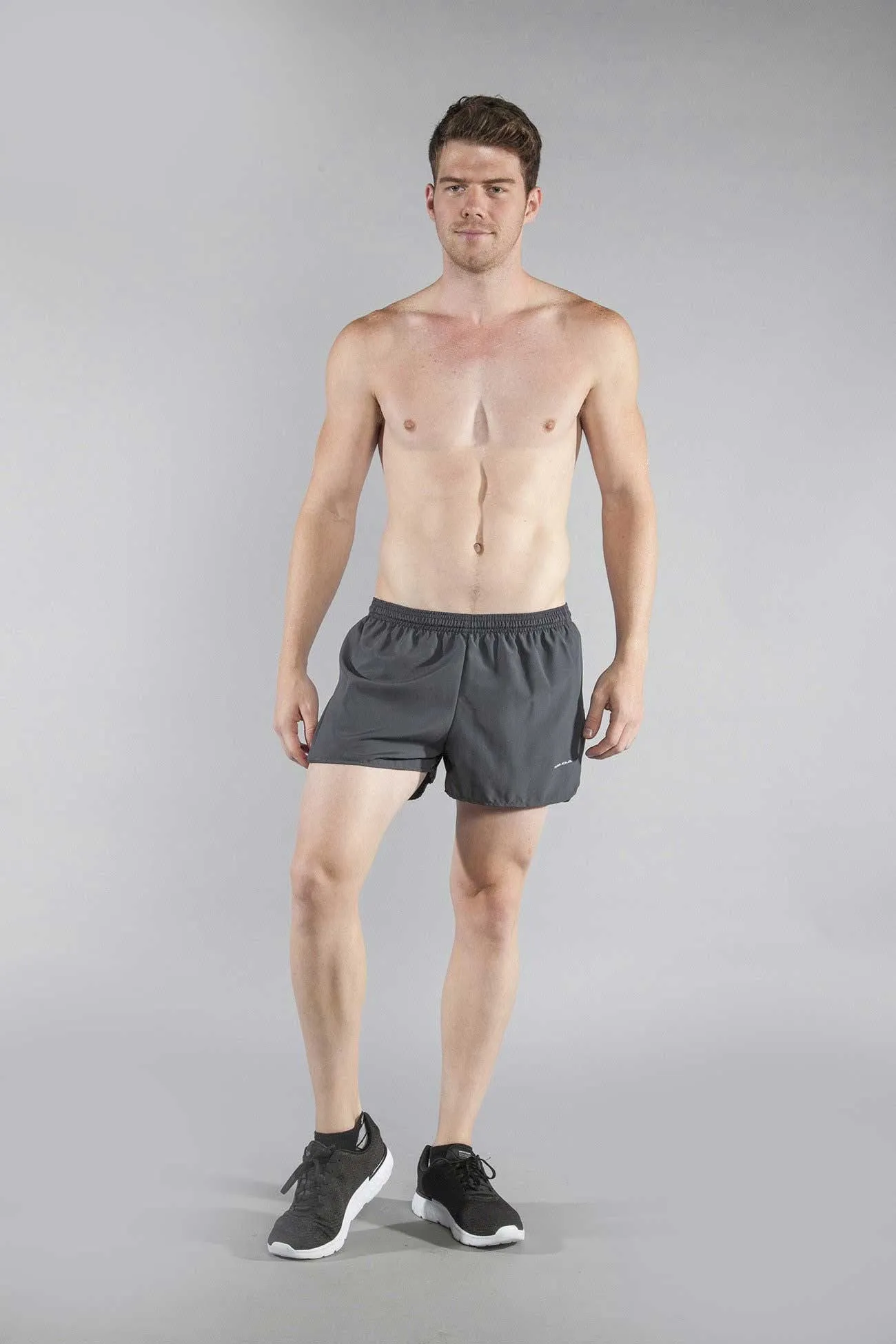 Men's 3" Half Split Trainer Shorts- Titanium