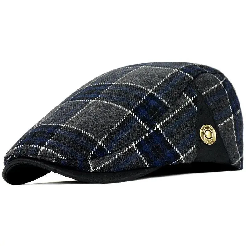 Men's Woolen Beret Hat - Classic, Stylish, and Warm