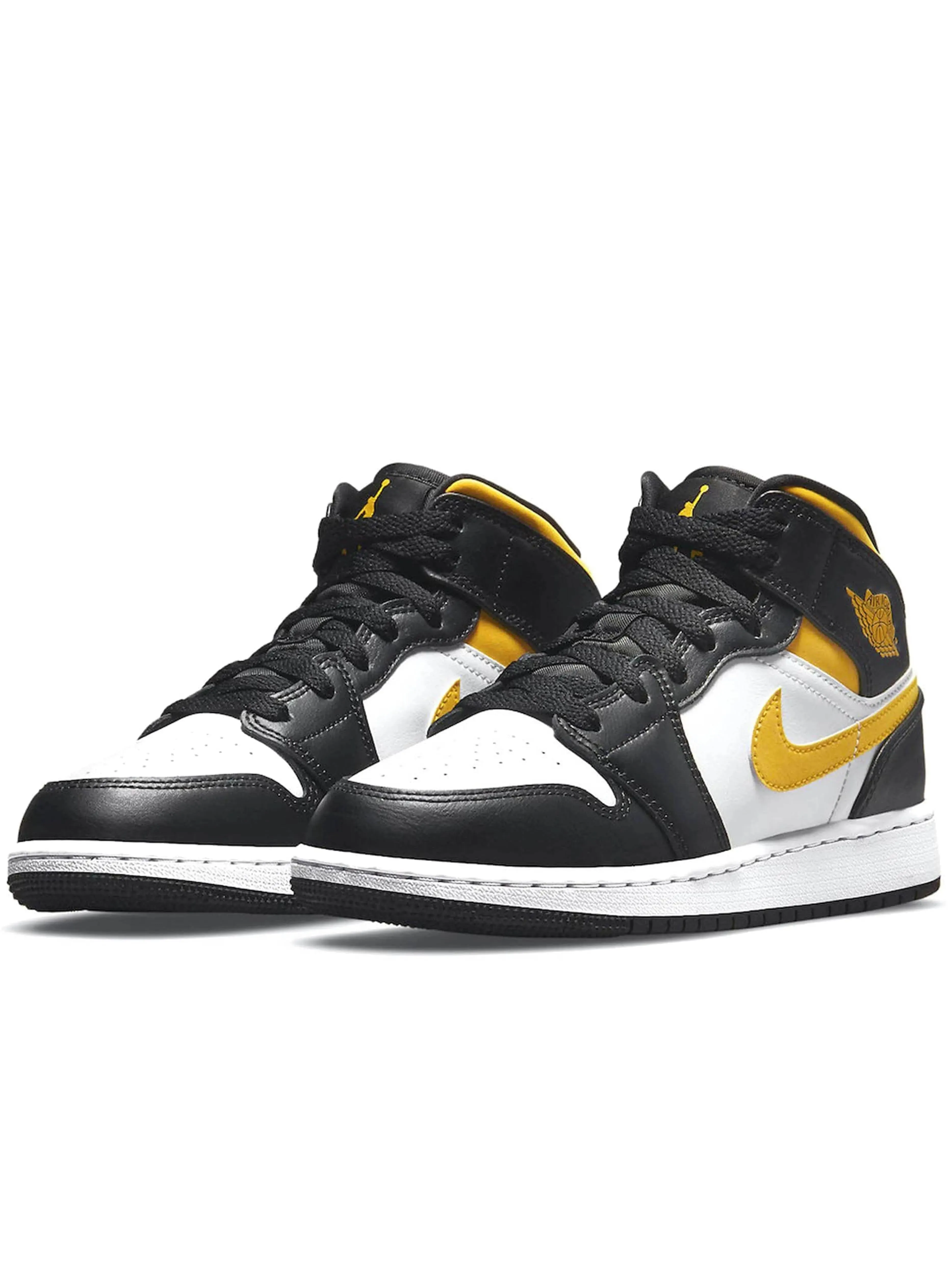 Nike Air Jordan 1 Mid White Pollen Black