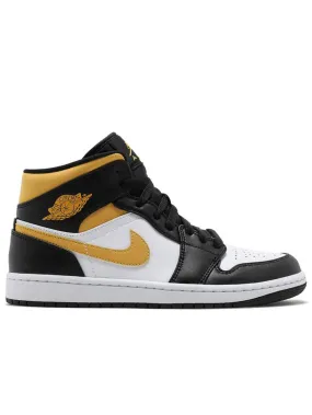 Nike Air Jordan 1 Mid White Pollen Black