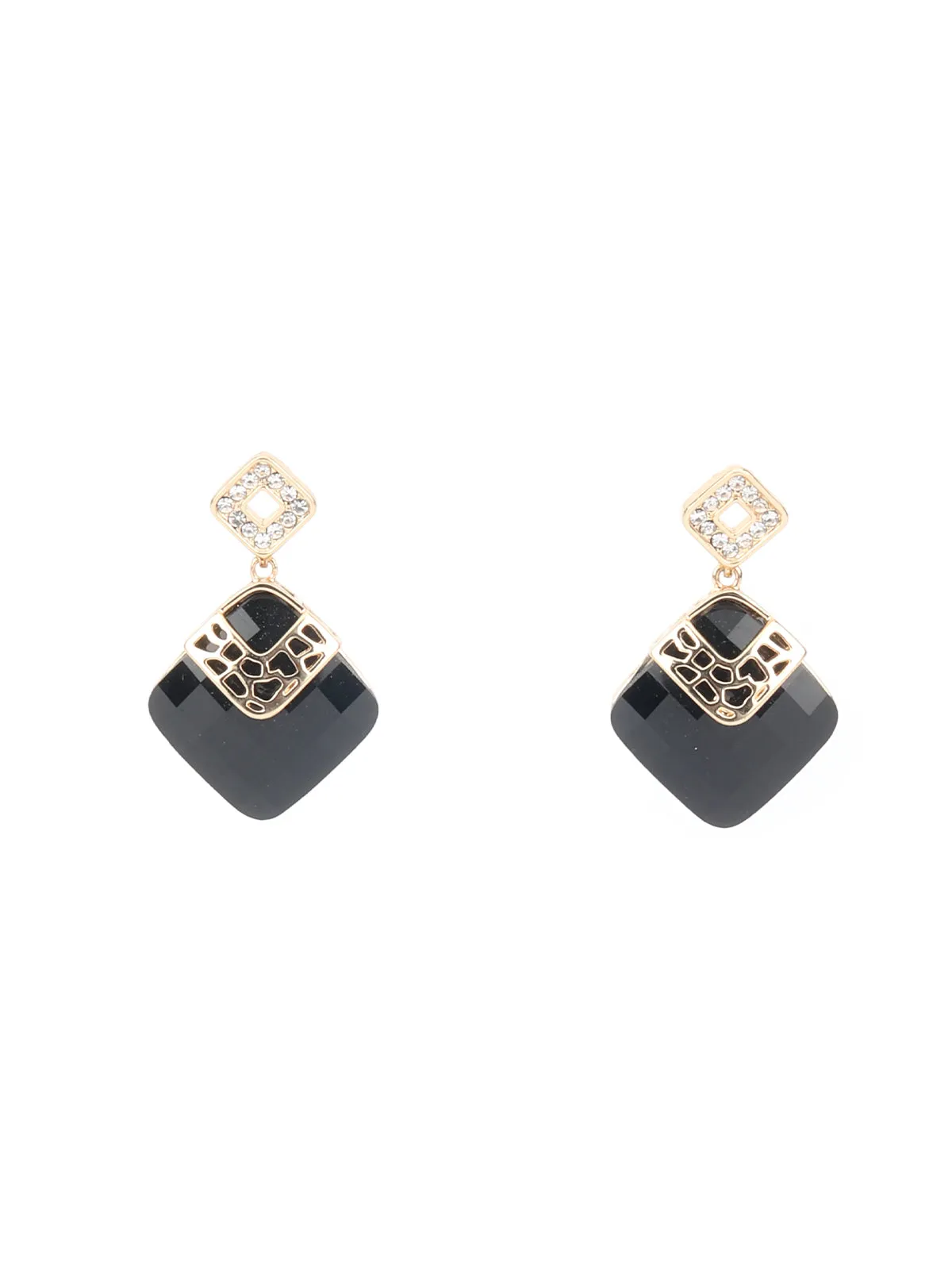 Odette Black Studs Earring For Women