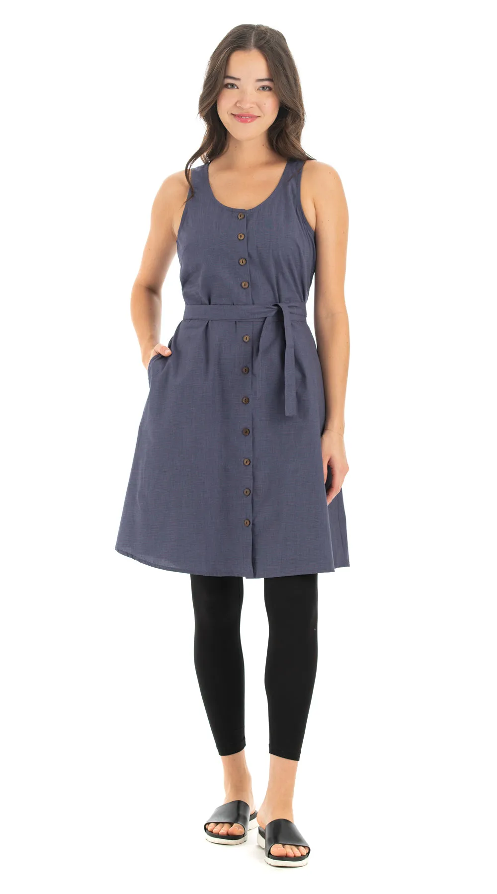 Soho Dress - indigo - cotton