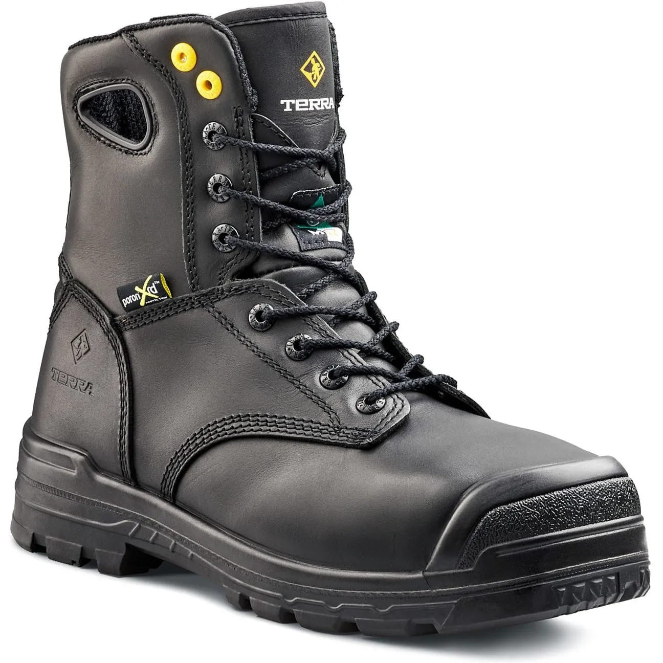 Terra Men's Paladin 8 Comp Toe WP Met Guard Work Boot -Black- R2988B