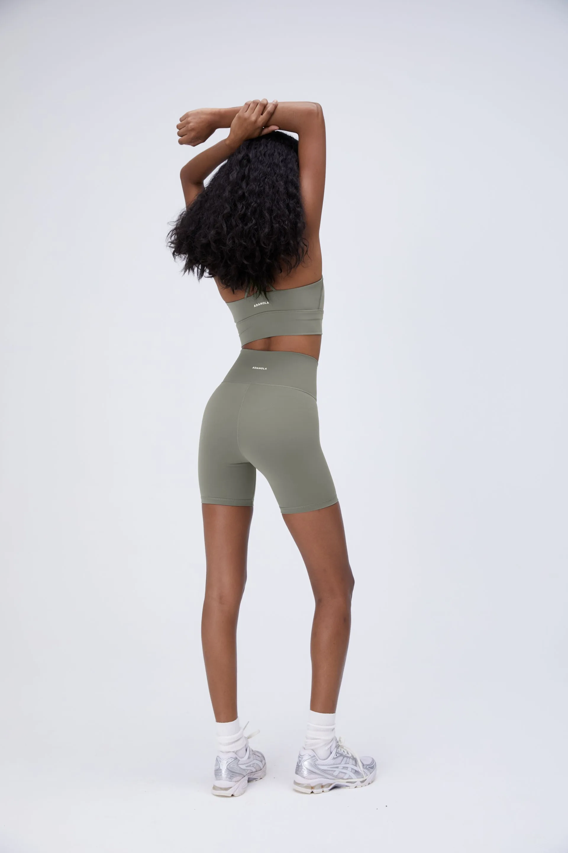 Ultimate Wrap Over Crop Shorts - Olive Green