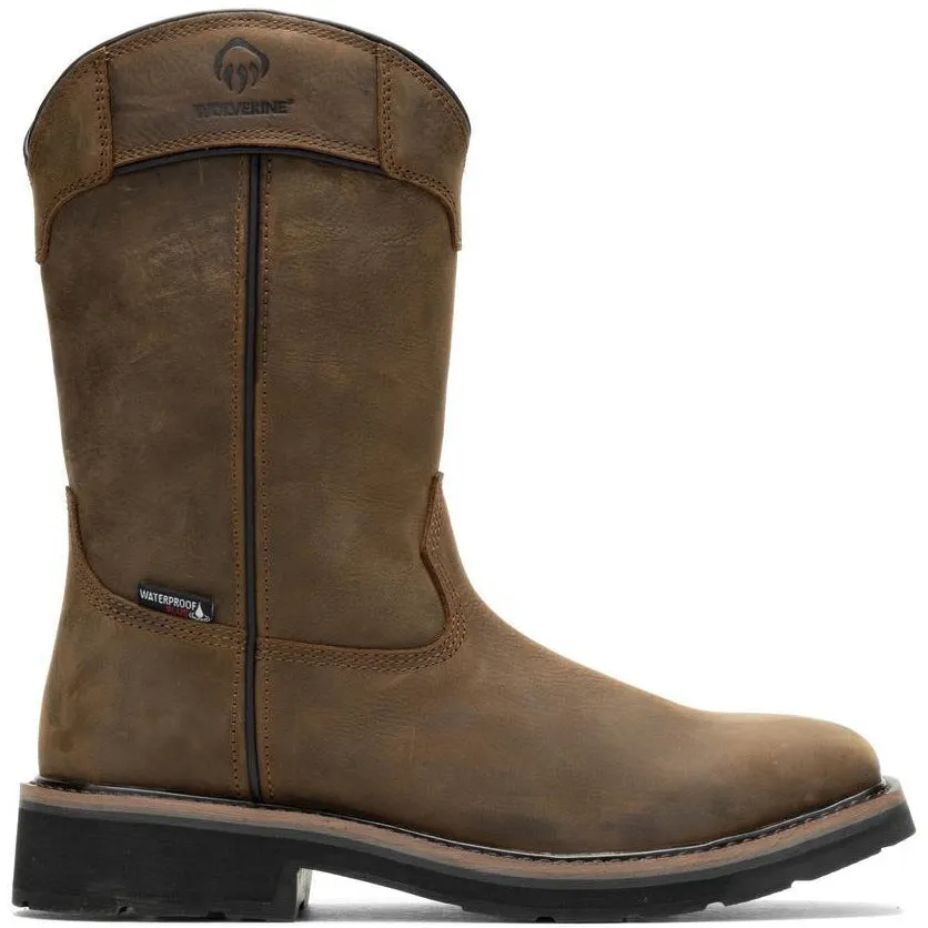 Wolverine Men's Rancher Pull Steel Toe WP Work Boot -Coffee- W230053