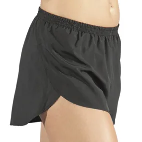 Women's 1" Elite Split Running Shorts- Black