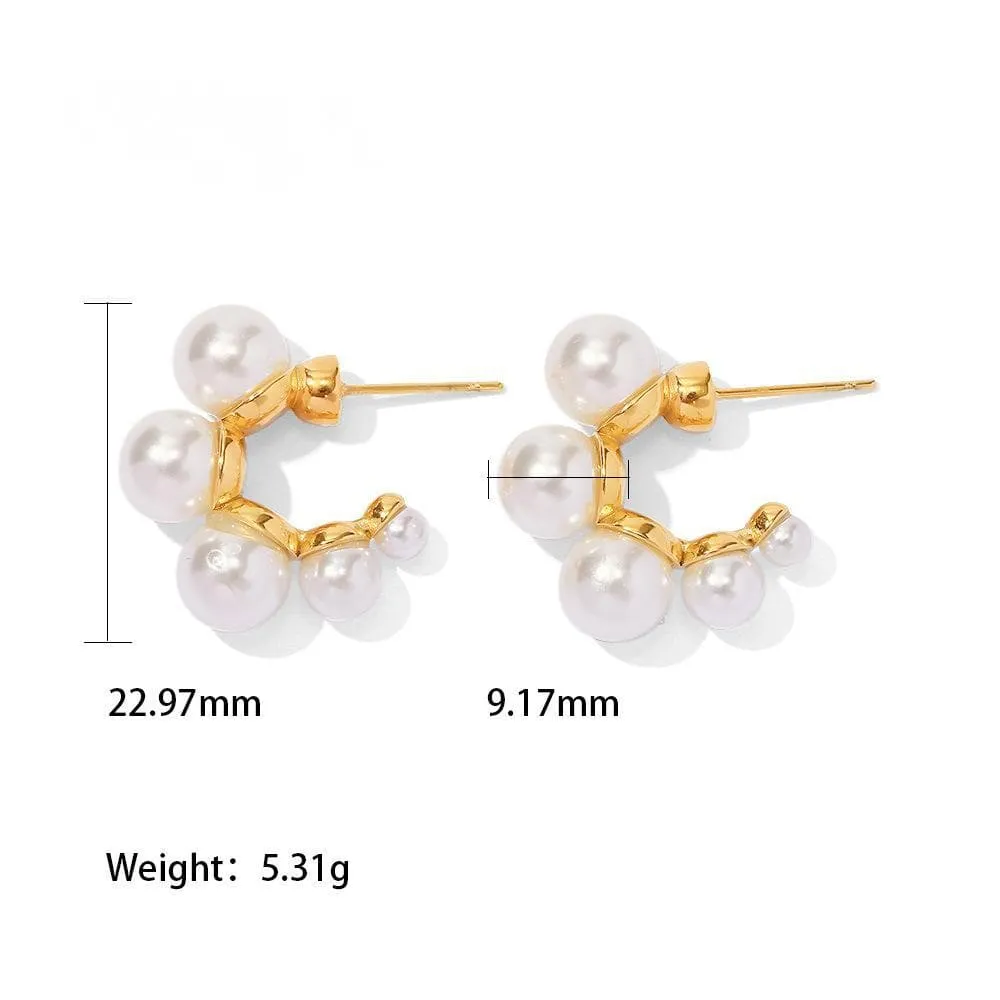 Women's Fashion Elegant Pearl Earrings