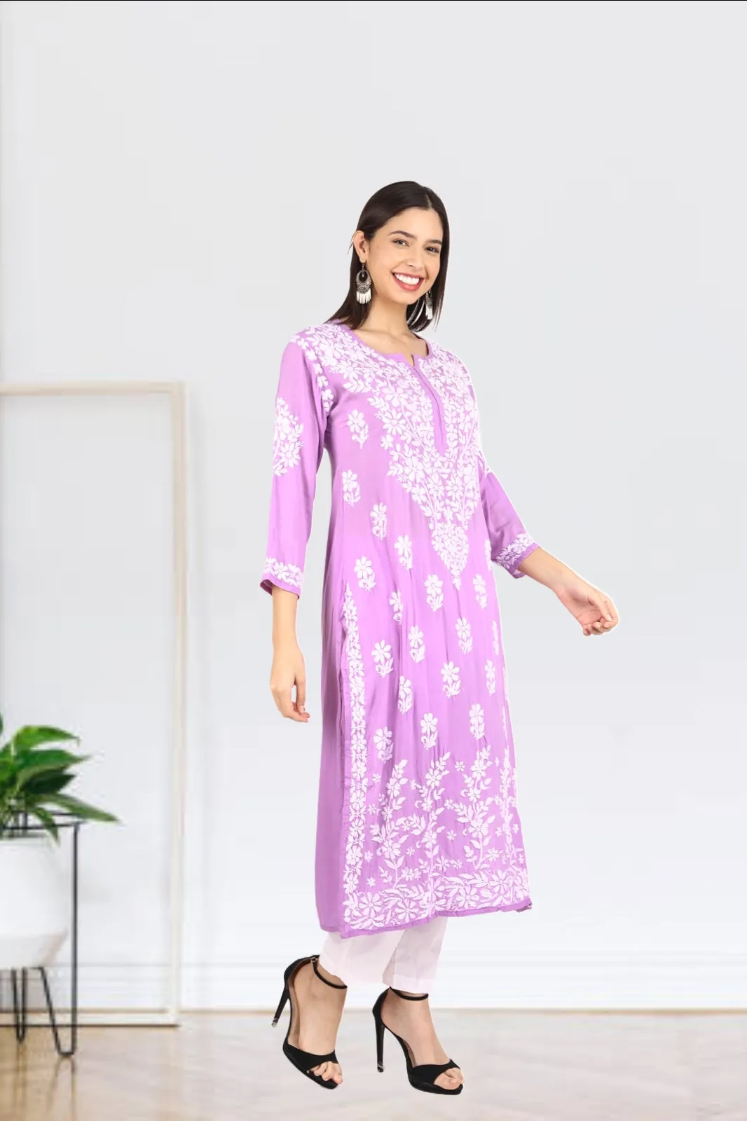 Zoya Premium Modal Chikankari Kurti